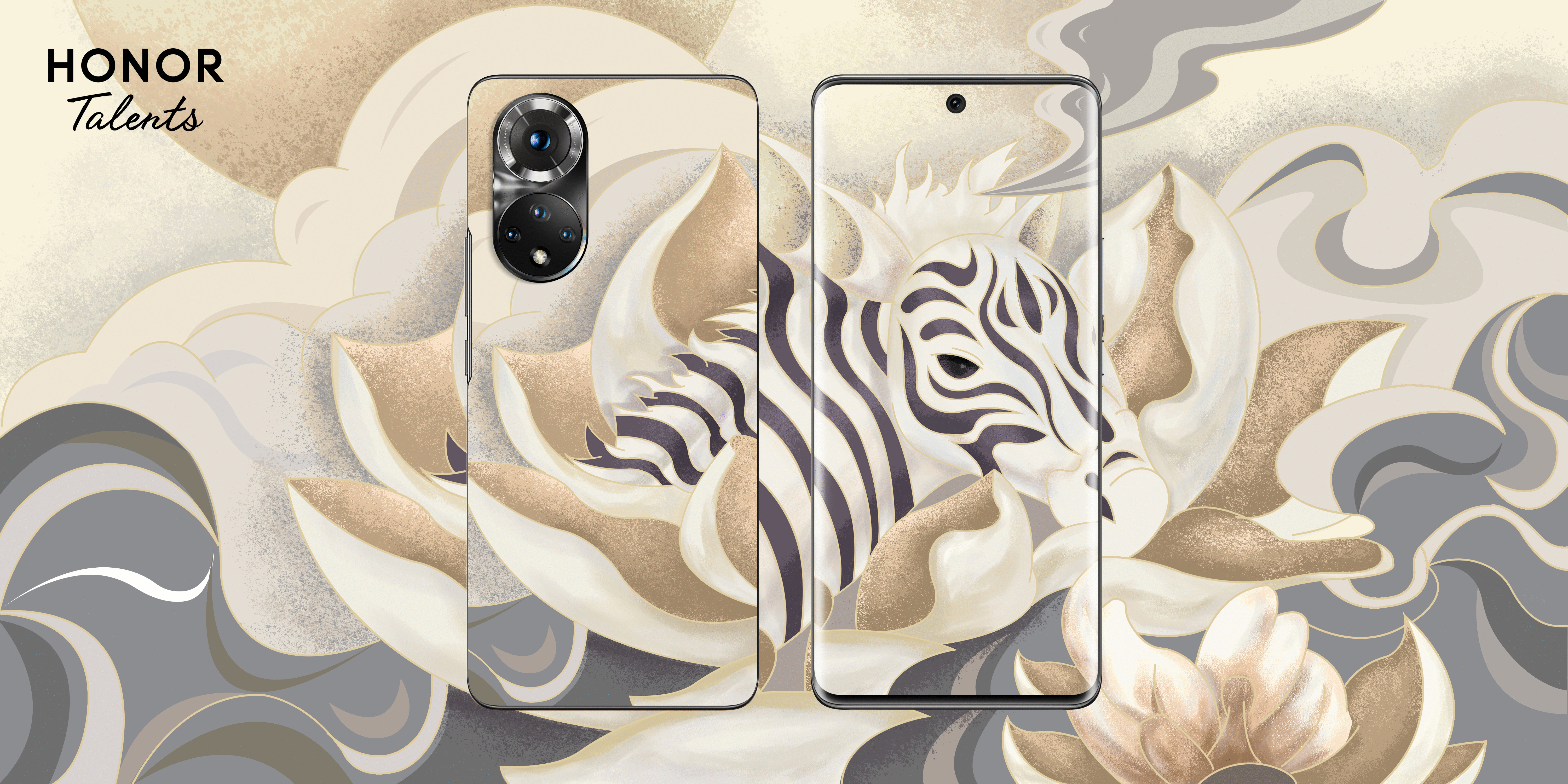 2021 HONOR Talents壁纸插画作品（图ZMzI2OTg2NjQ4） - 海报 - 站酷设计师Bubble927原创素材 - 站酷ZCOOL