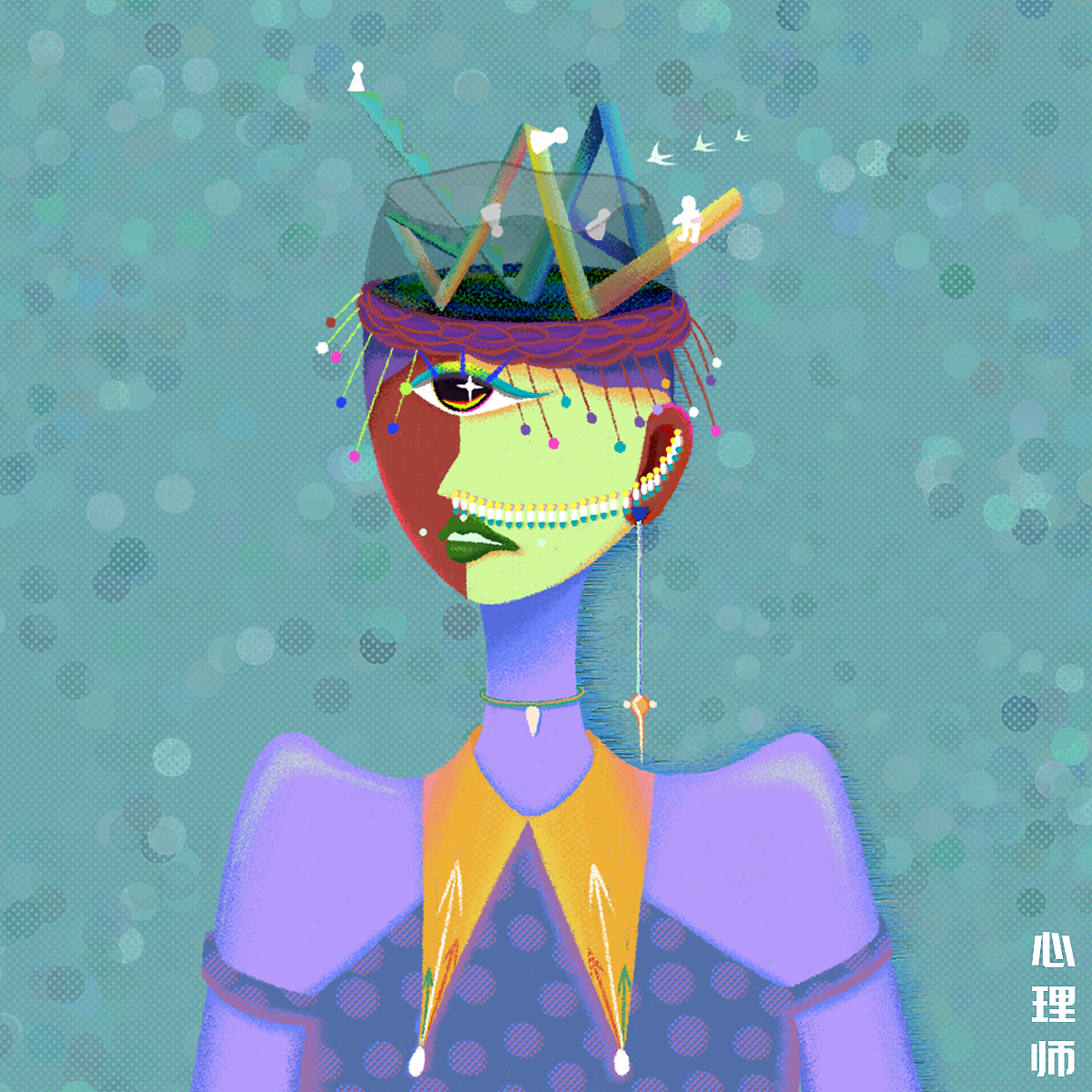 厚涂岩彩新风格+元宇宙尝试