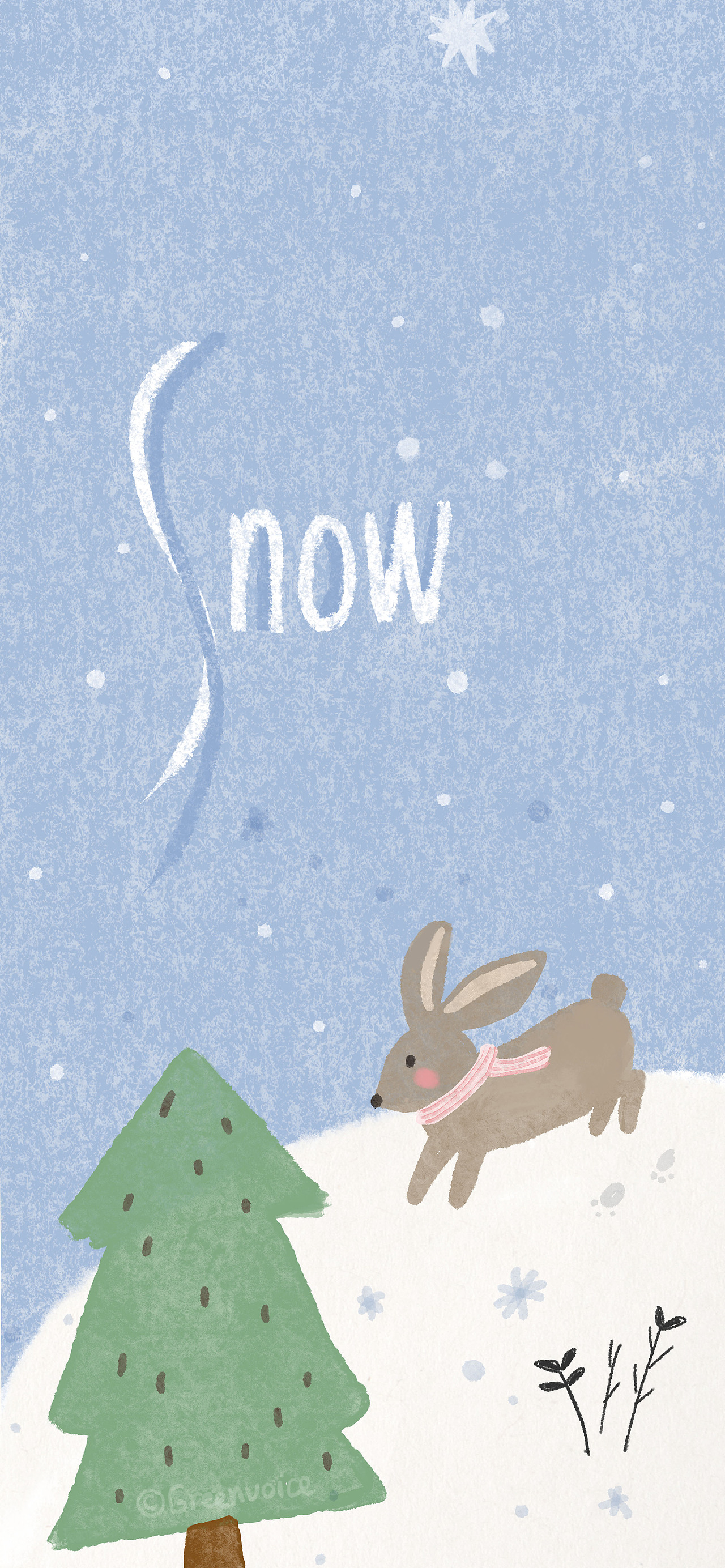 壁纸分享-下雪了吗下雪了-动物插画（图ZMzUzMjc0MzI4） - 创作习作 - 站酷设计师绿瓷叮叮原创素材 - 站酷ZCOOL