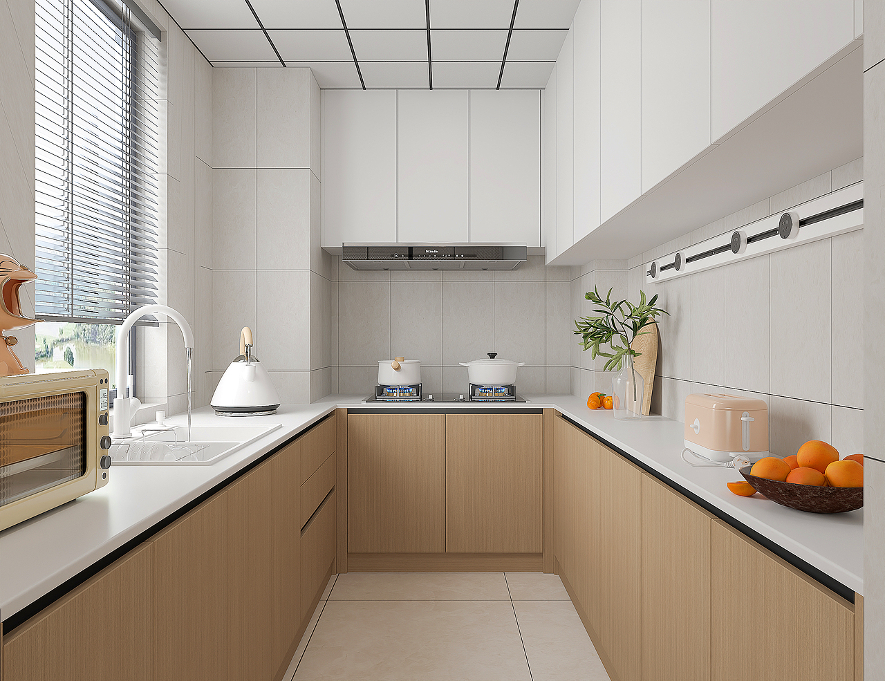 原木风客餐厅效果图表现