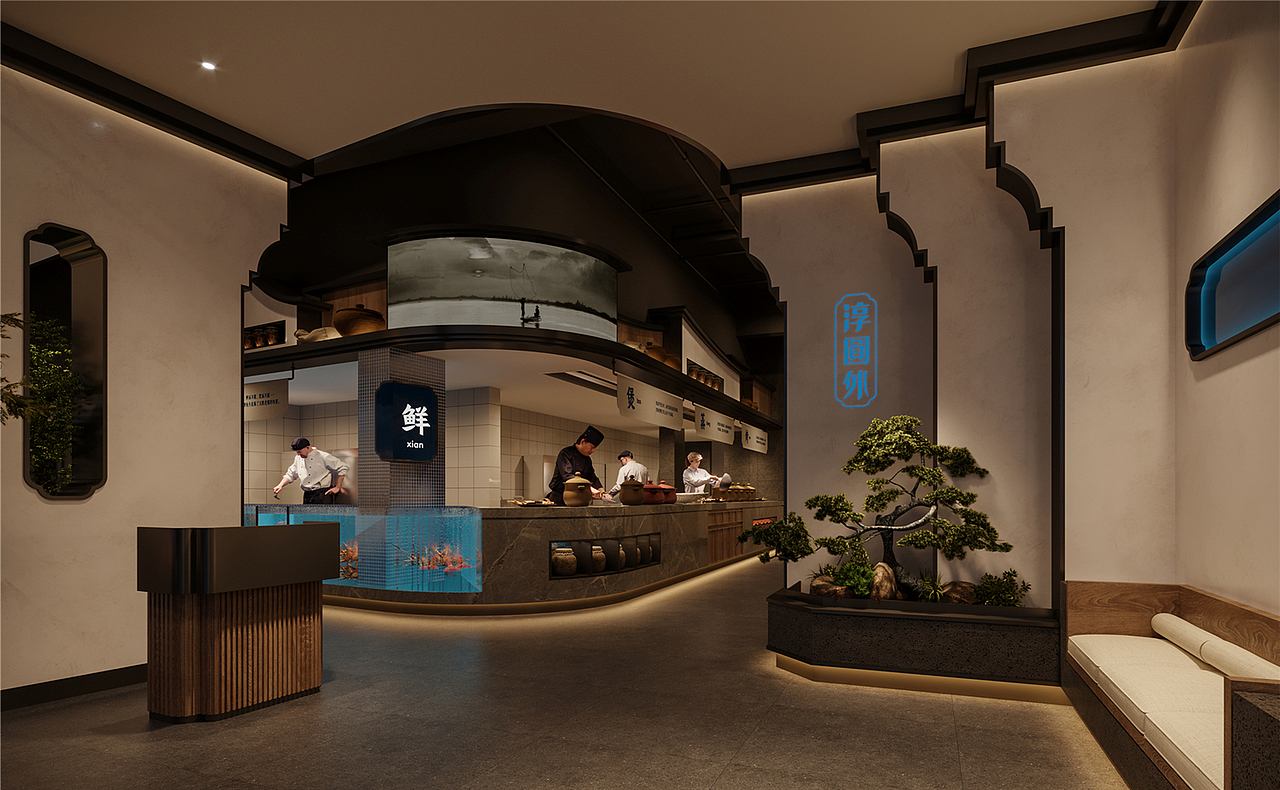 杭州品尚设计︱淳圆外主题餐厅设计（图ZMzIxNzAxMTc2） - 酒店餐饮设计 - 站酷设计师杭州品尚设计原创素材 - 站酷ZCOOL