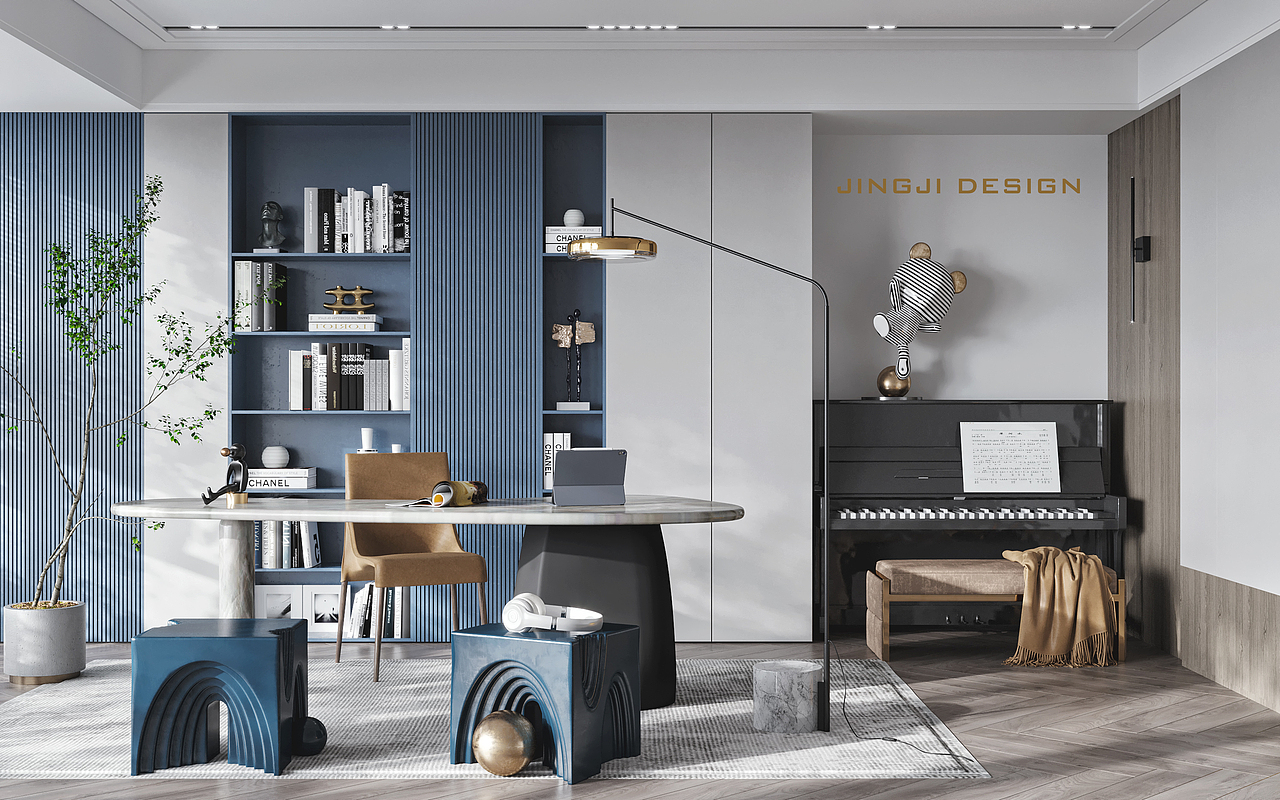 [京基]书房小景。