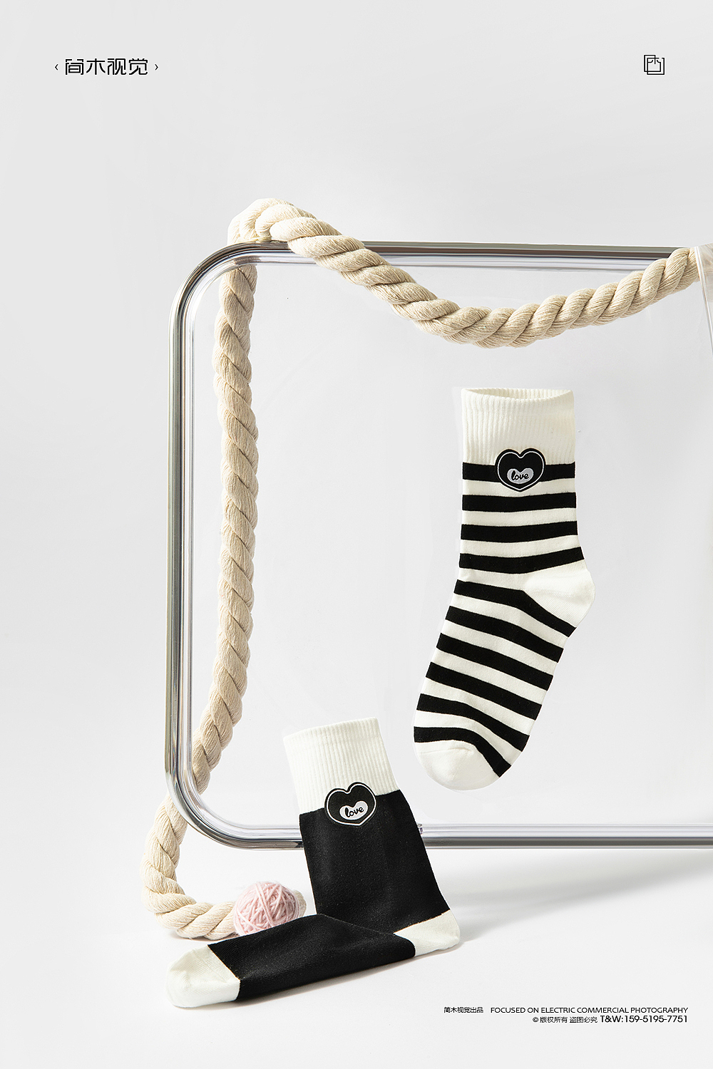 潮袜袜子摄影丨告白之周 × 简木视觉 男士女士棉袜拍摄