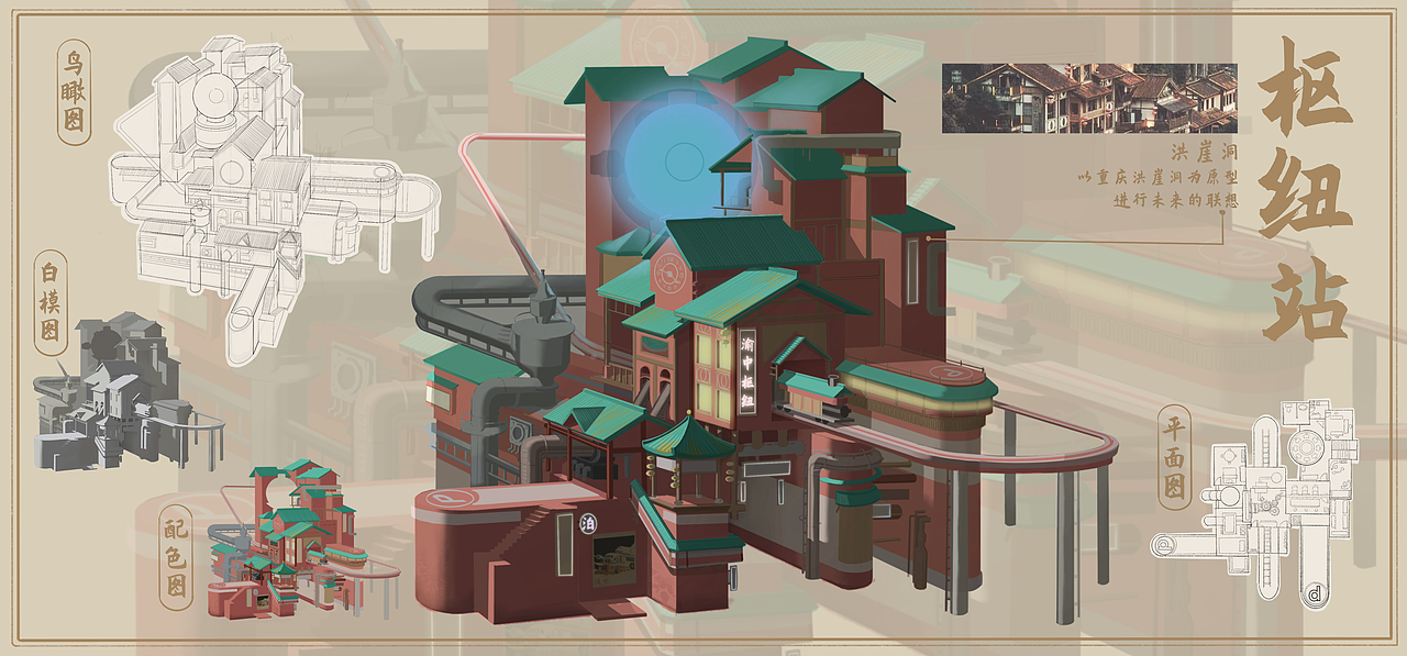 小场景设定练习（图ZMzUwOTA2NDE2） - 概念设定 - 站酷设计师蜡笔不小新啊原创素材 - 站酷ZCOOL