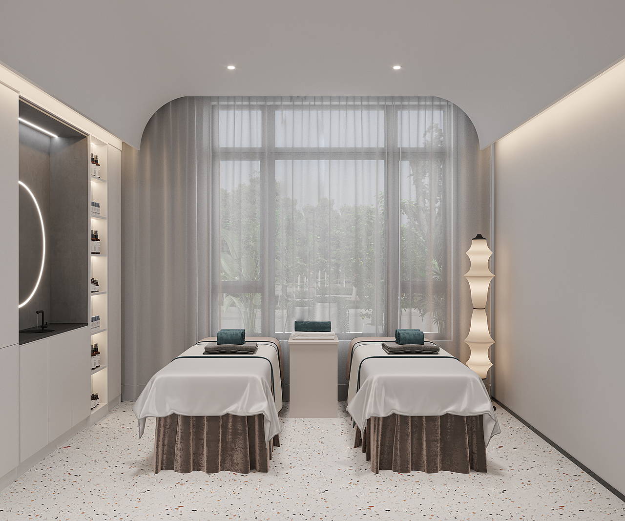 「#WOW现代美容院空间表现」（图ZMzEzNjUxODE2） - 家装设计 - 站酷设计师阿昌绘万家原创素材 - 站酷ZCOOL