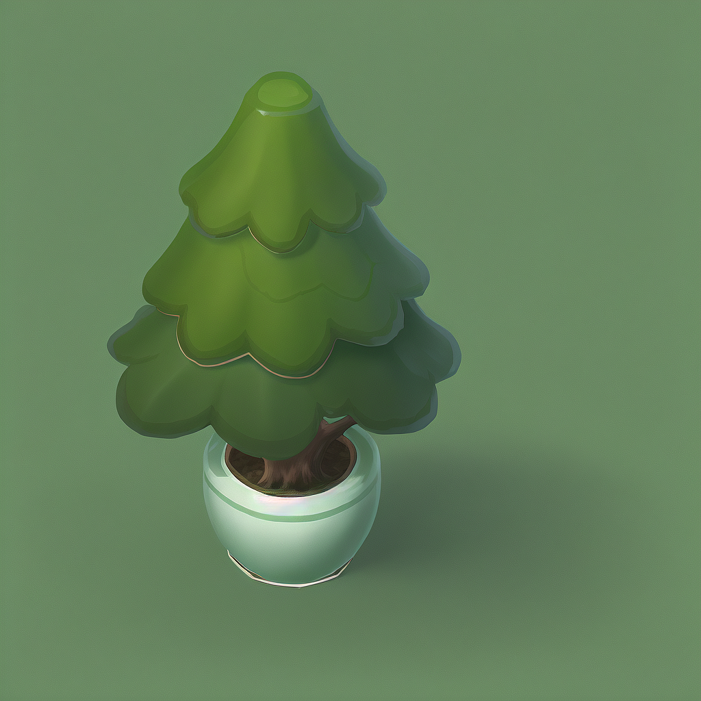 AI-卡通-花花草草