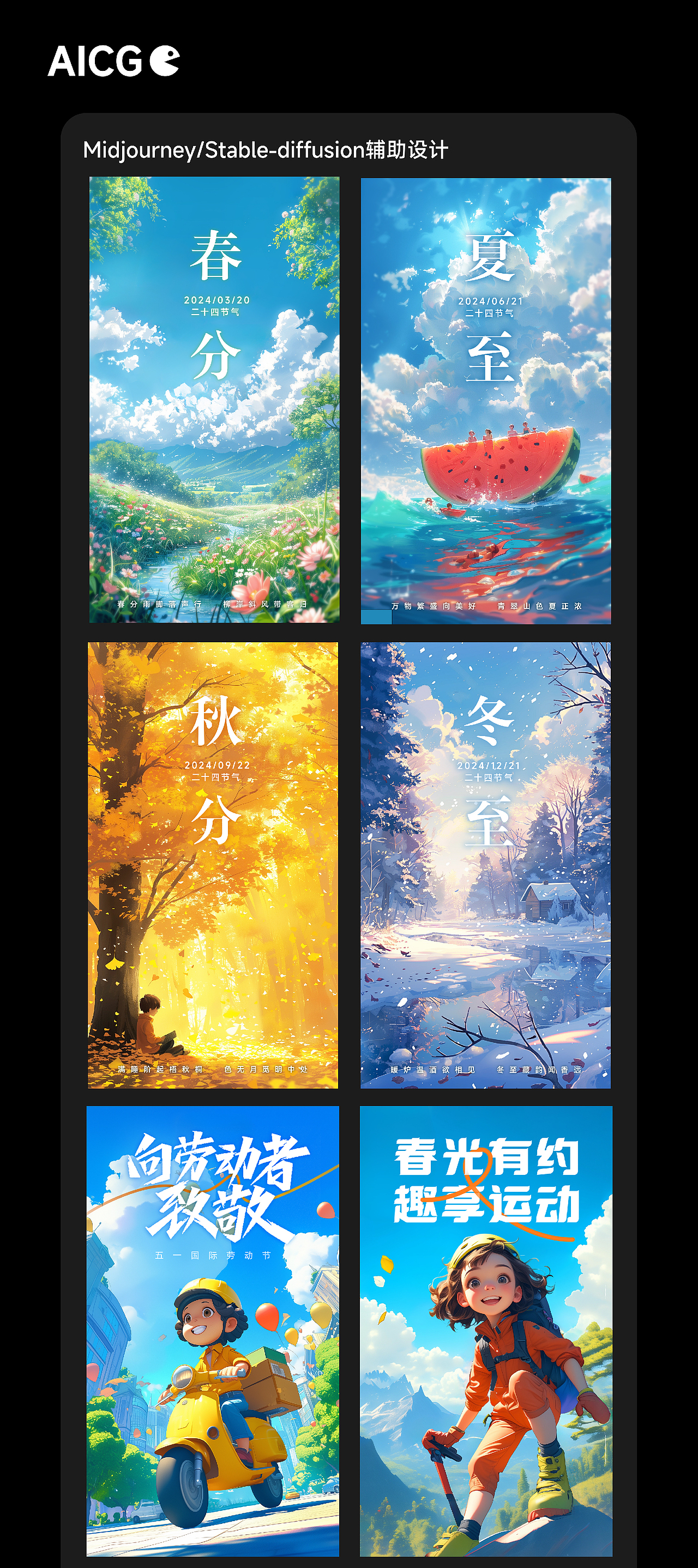 2024个人作品集-AICG（图ZMzY4NzU0NTc2） - 海报 - 站酷设计师HC2727原创素材 - 站酷ZCOOL