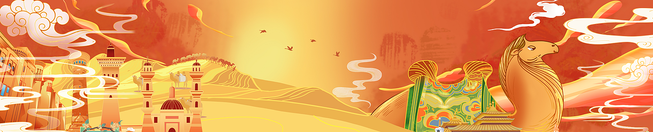 丝绸之路插画有参考（图ZMzU1ODI2NzU2） - 商业插画 - 站酷设计师FR爱画画原创素材 - 站酷ZCOOL