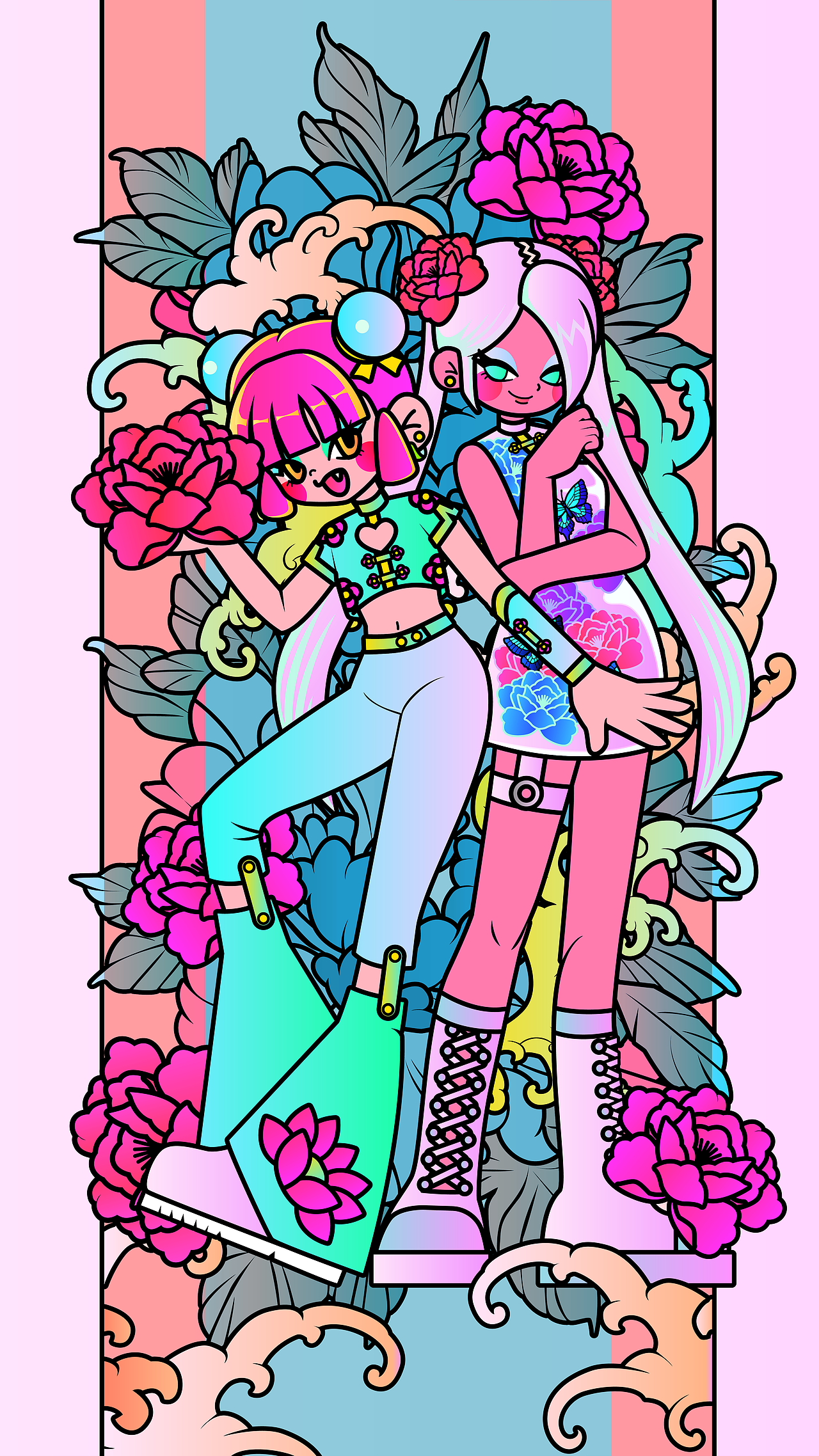 国潮甜心（图ZMzAxMjU3OTg0） - 新锐潮流插画 - 站酷设计师阿迪宇宙原创素材 - 站酷ZCOOL