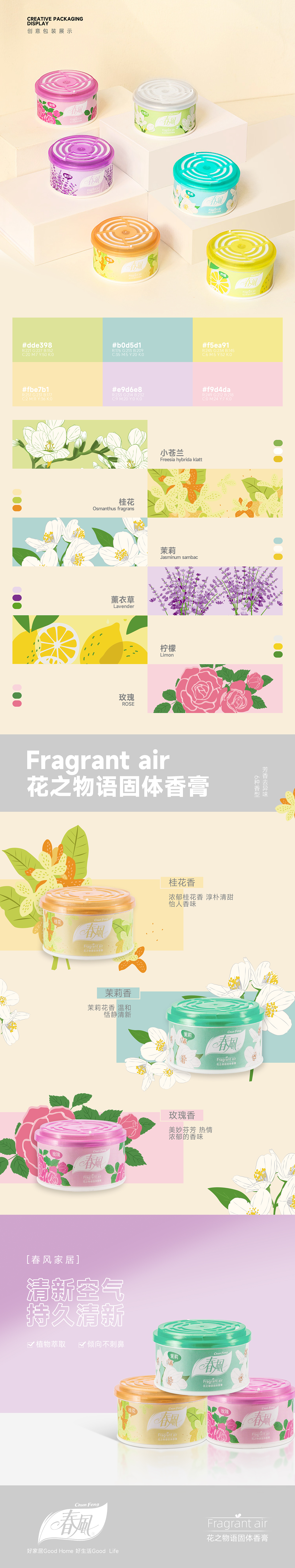 包装设计 ▏花之物语&固体香膏