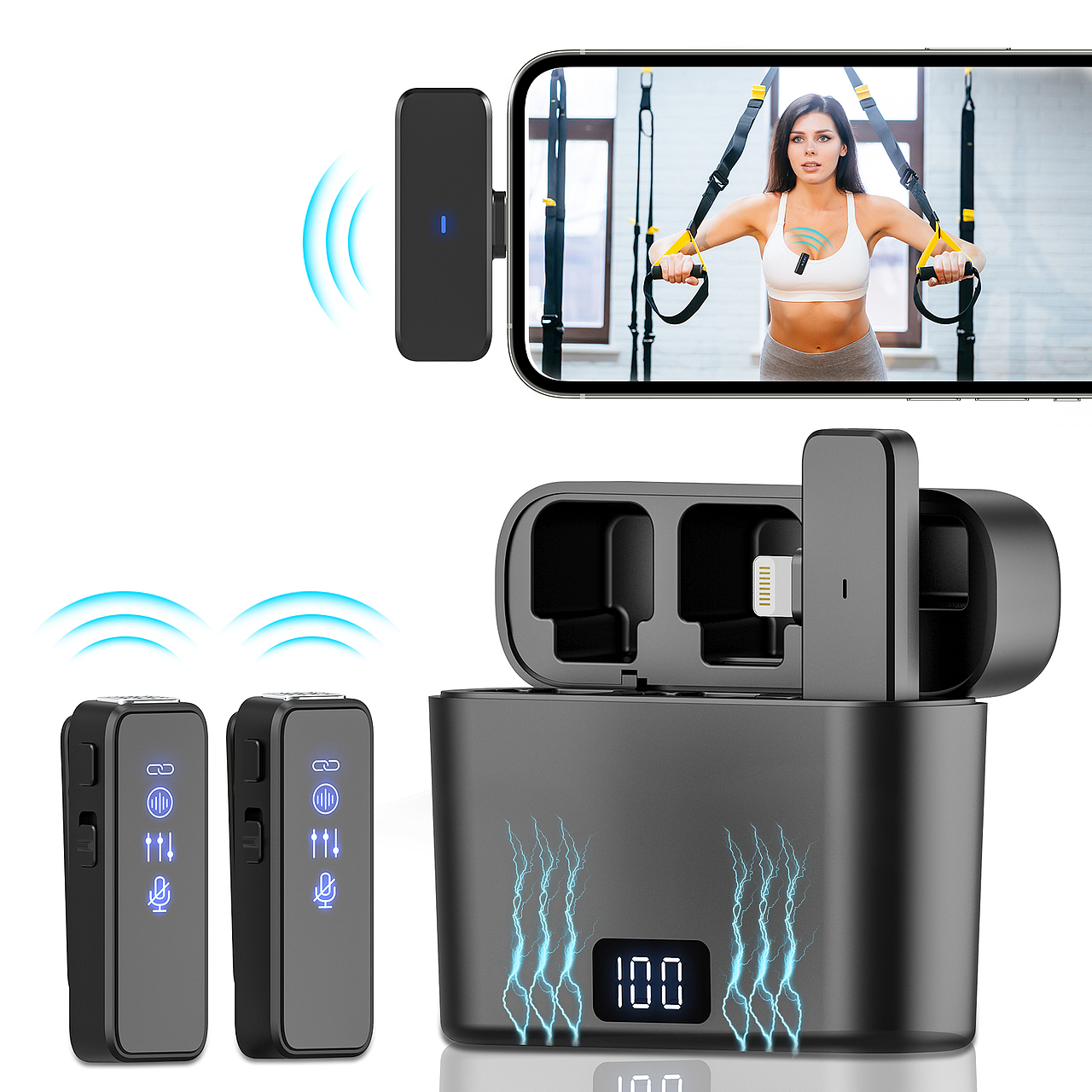 收音麦亚马逊主图设计