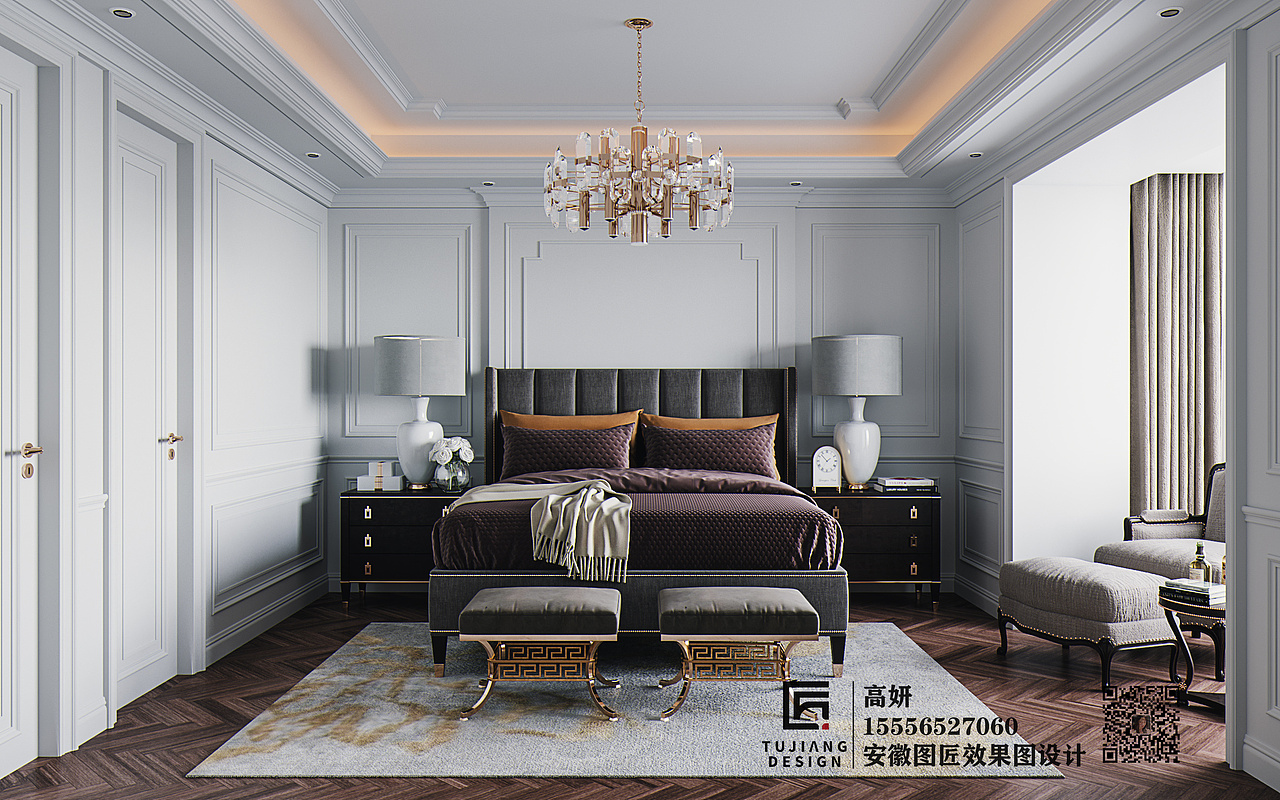 美式的平静自然优雅、大气通透体现得淋漓尽致