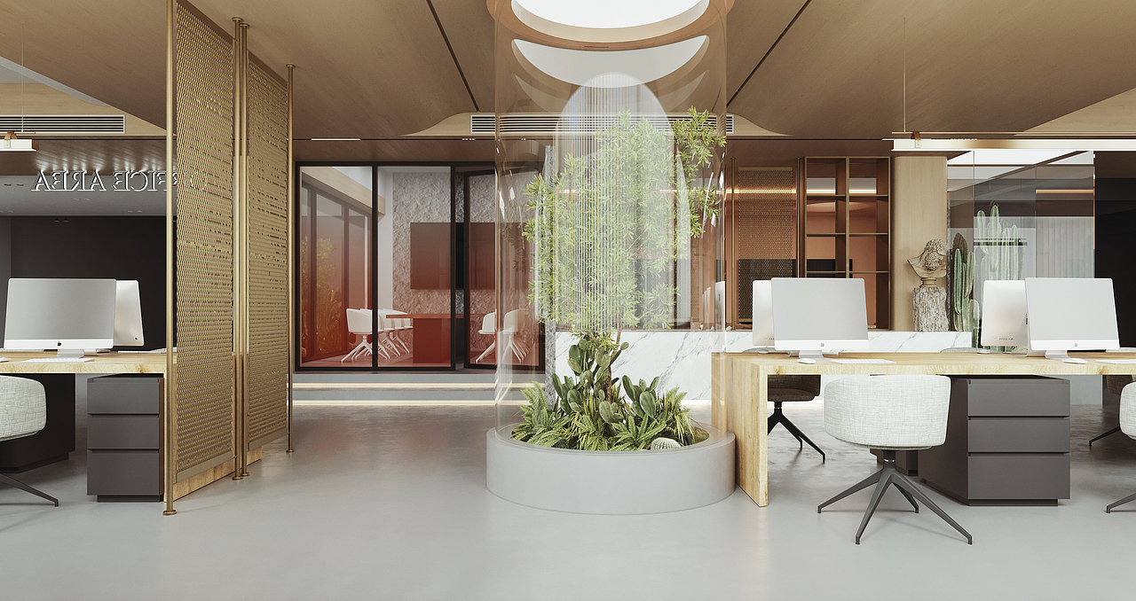 集美饰家丽都设计部办公区设计