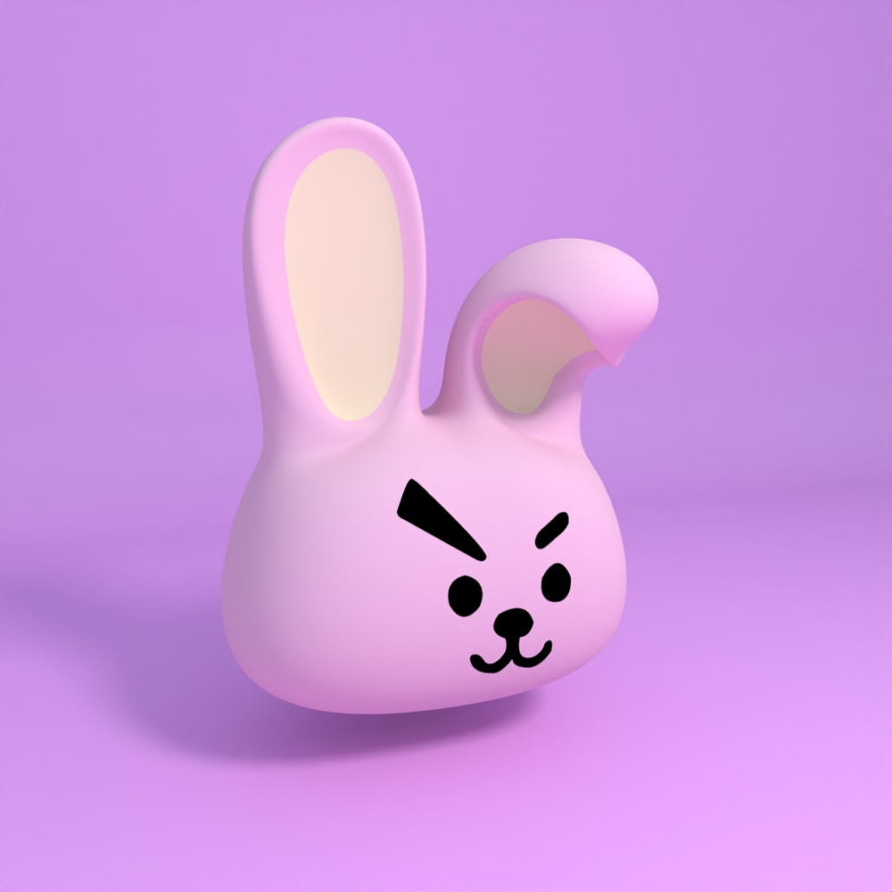 c4d 卡通形象建模  防弹少年团系列