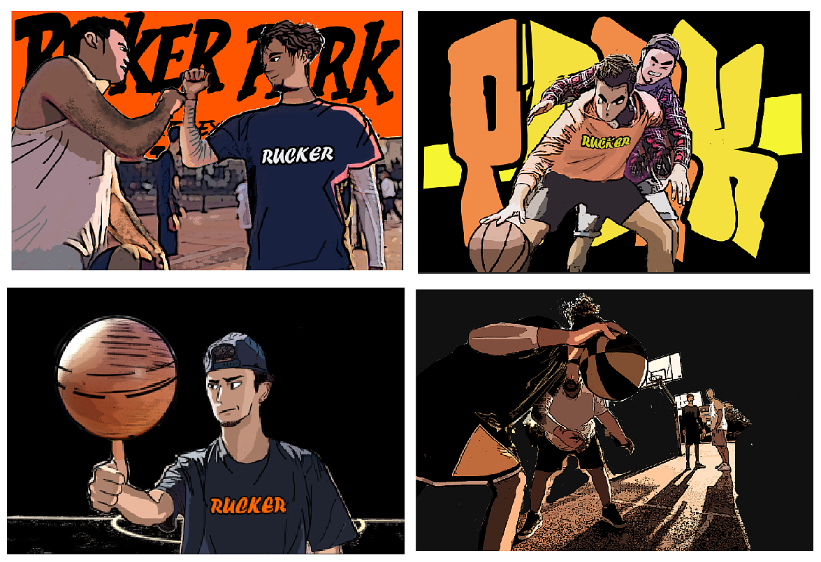 街头篮球漫画形象