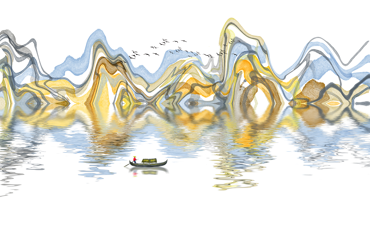 水墨山水画（已商用）