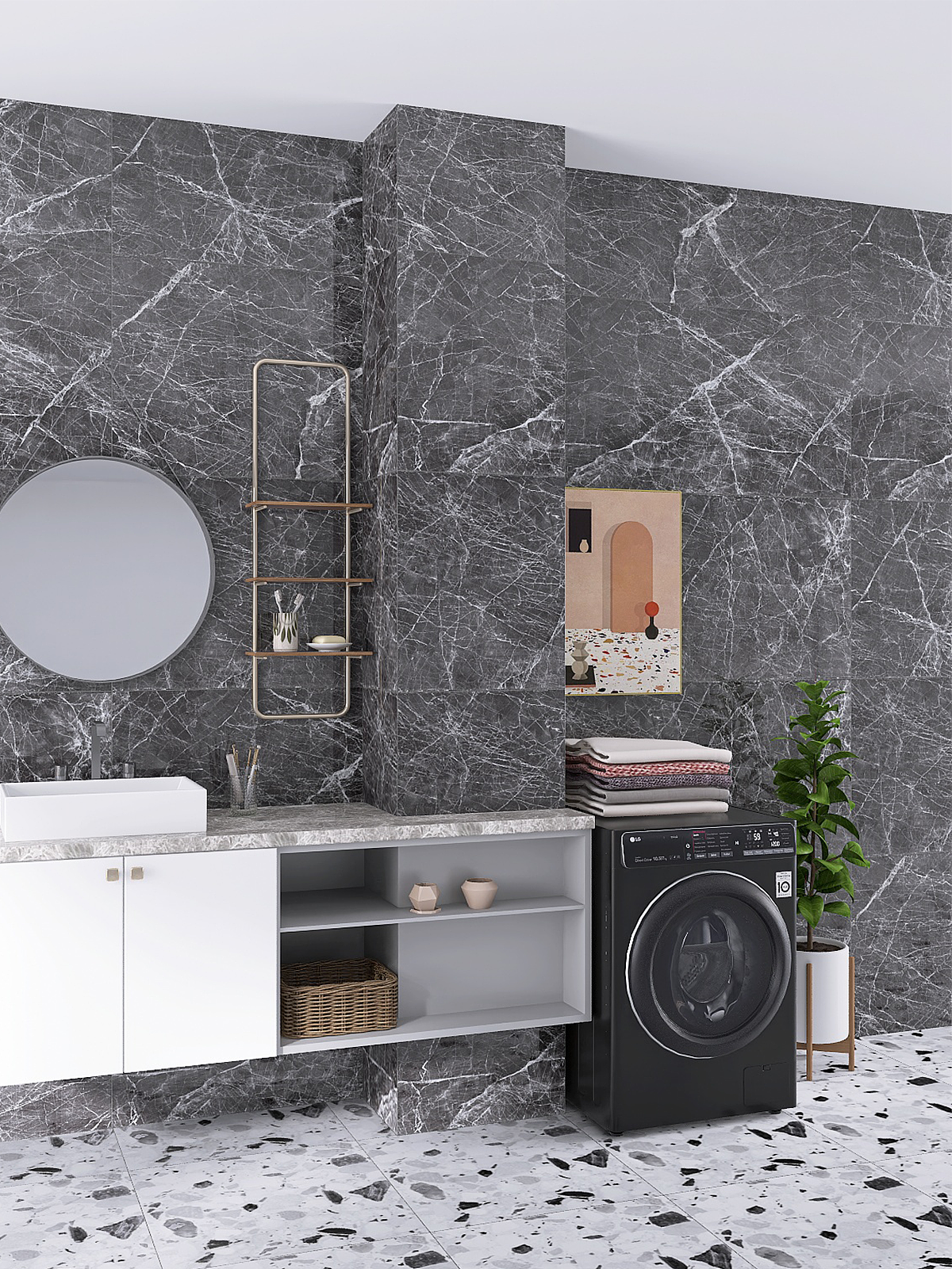 家装设计案例鉴赏 | 轻奢风卫浴（图ZMzMyMDUzMTIw） - 家装设计 - 站酷设计师狮子白原创素材 - 站酷ZCOOL