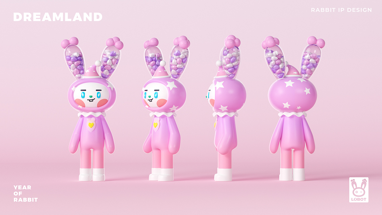 LOBOT萝卜特星球之旅 兔年IP设计（图ZMzQzODcxODQw） - IP形象 - 站酷设计师LIN致远原创素材 - 站酷ZCOOL