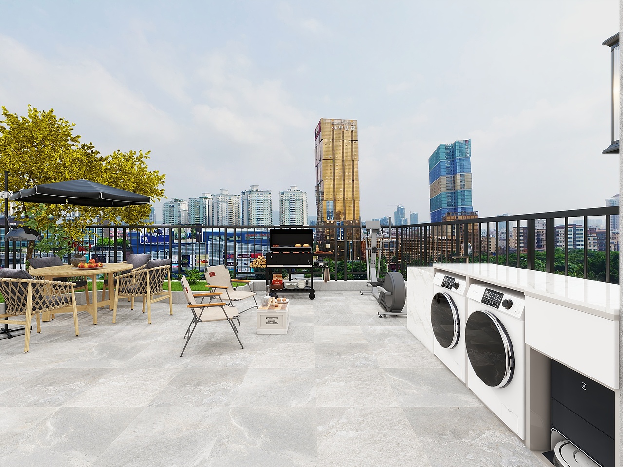 四川眉山通威城市森林花园(149平方现代简约三居室)