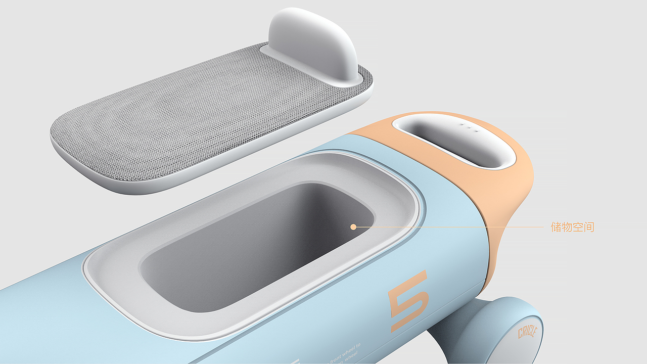 哈士奇设计作品-儿童扭扭车