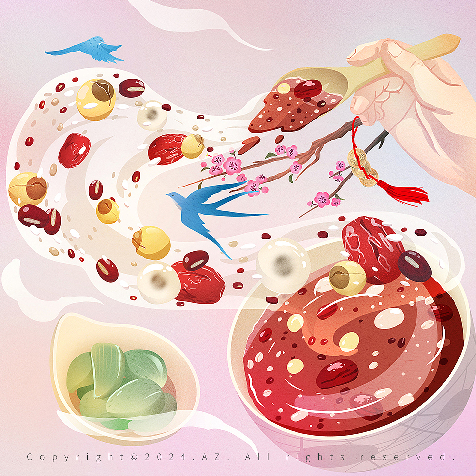 年俗插画（图ZMzYxMDQzODk2） - 商业插画 - 站酷设计师阿哲AZ原创素材 - 站酷ZCOOL