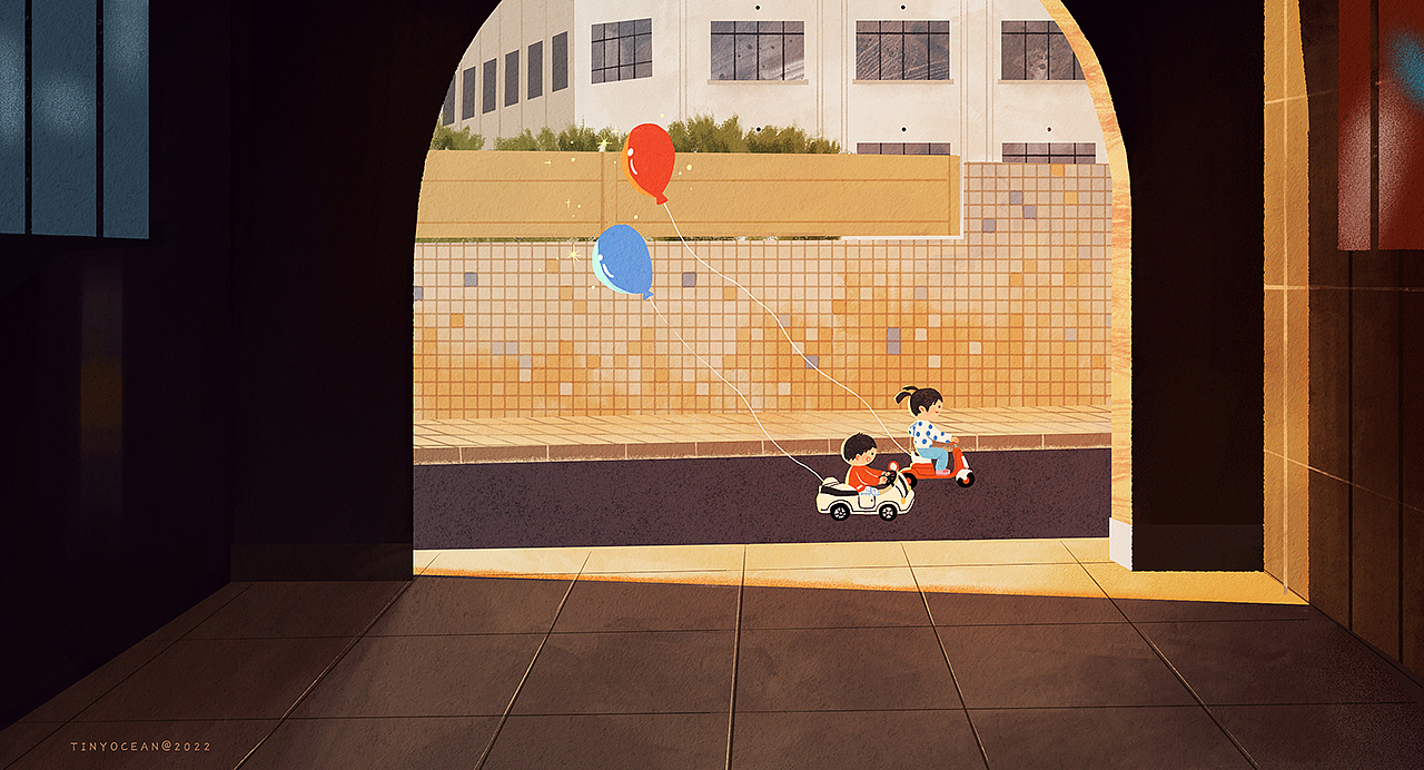 有我陪你长大/60天色彩速涂（图ZMzA0NzgxOTQw） - 创作习作 - 站酷设计师豆丁洋原创素材 - 站酷ZCOOL