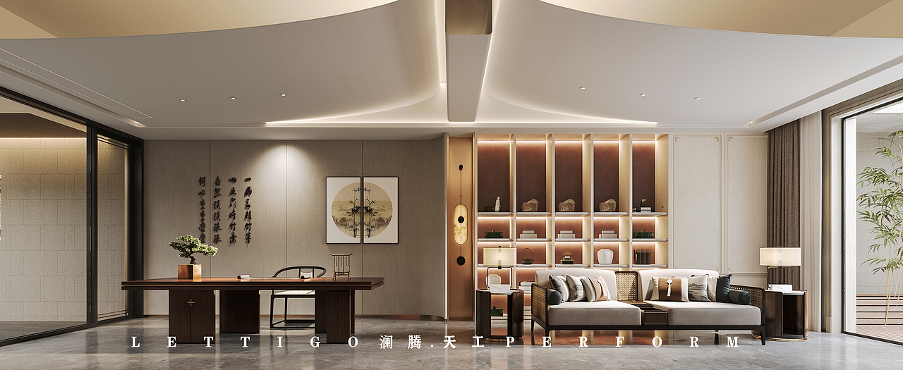 现代中式别墅大宅设计