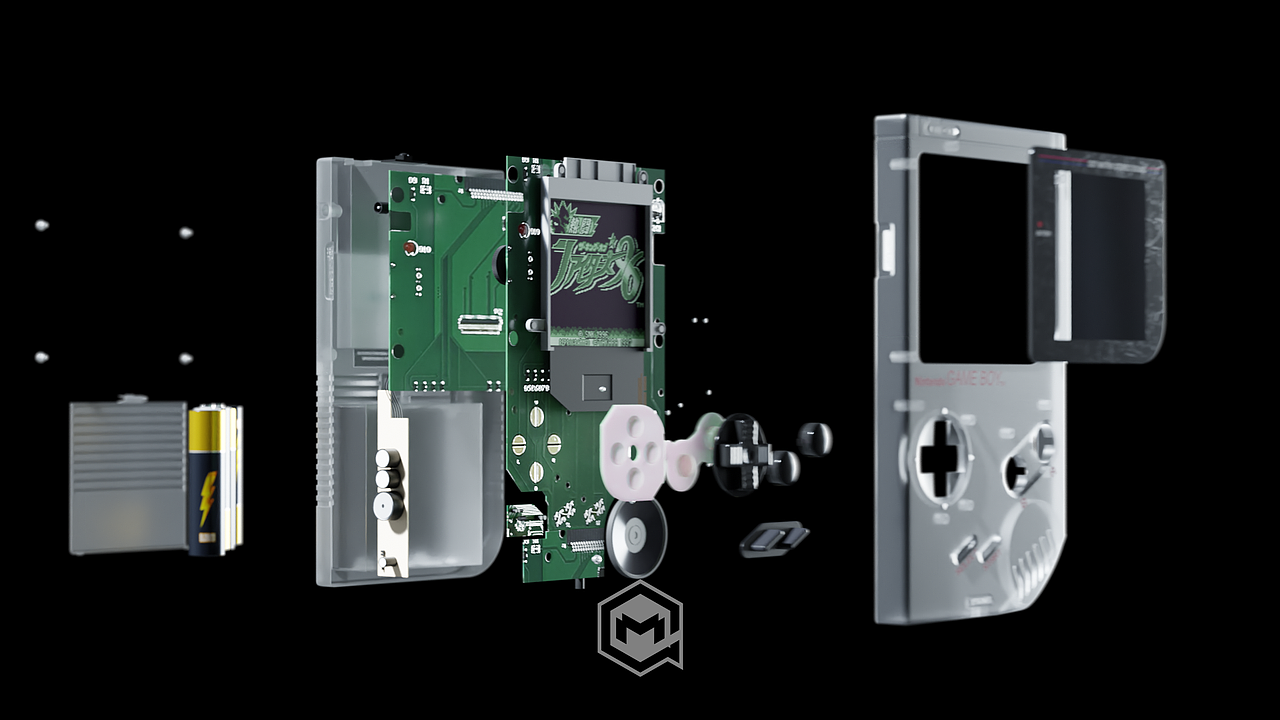 gameboy 动画展示 （blender-cycles）