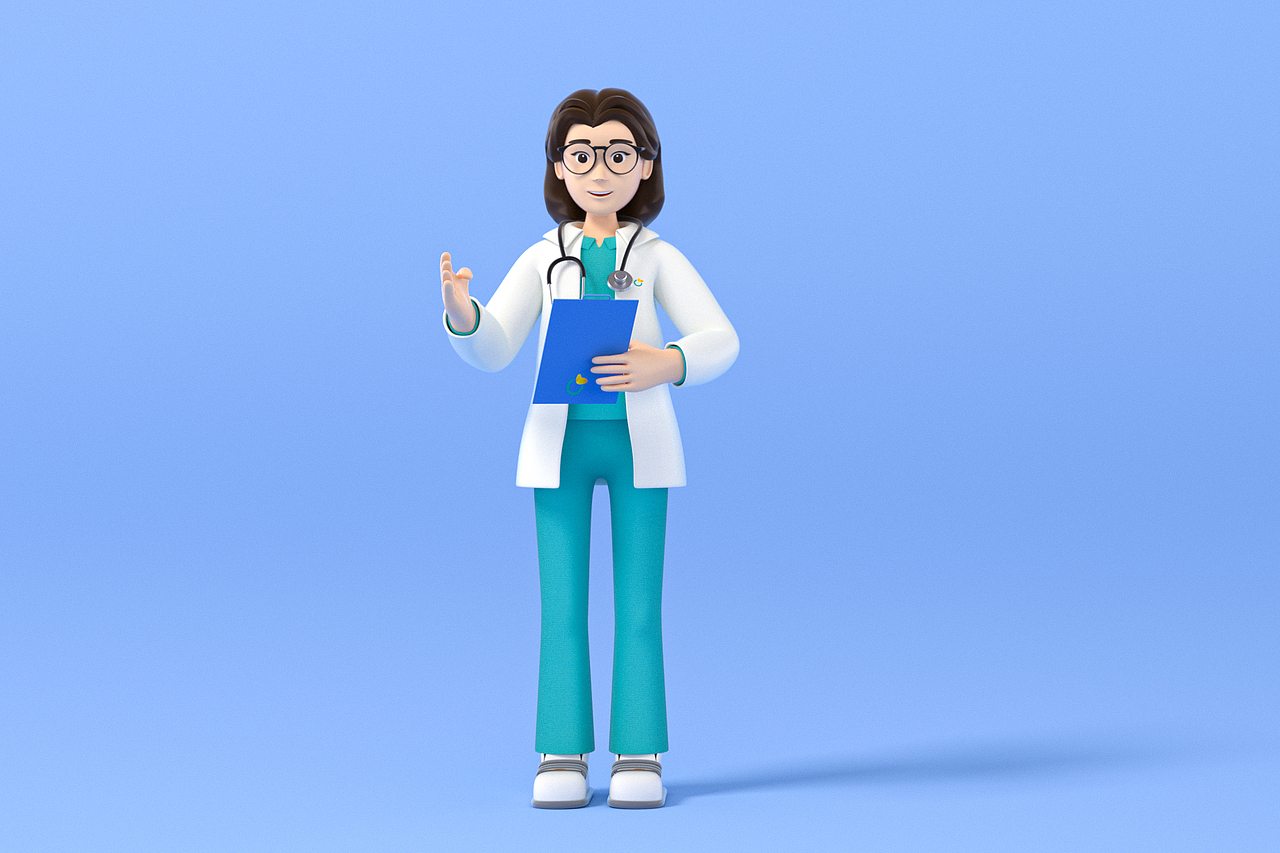 app女医生设计建模渲染（图ZMzExMzQzMTYw） - 人物/生物 - 站酷设计师无敌驱蚊水原创素材 - 站酷ZCOOL