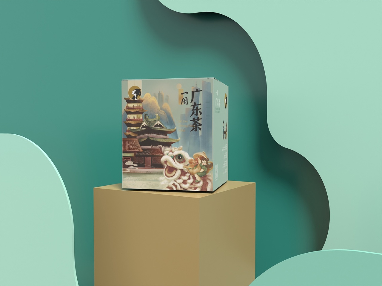 茶理宜世《一周广东茶》新中式插画茶盒及纸杯包装设计(图ZMzI3ODI5ODQ4) - 包装 - 站酷设计师Celia犀莉呀原创素材 - 站酷ZCOOL
