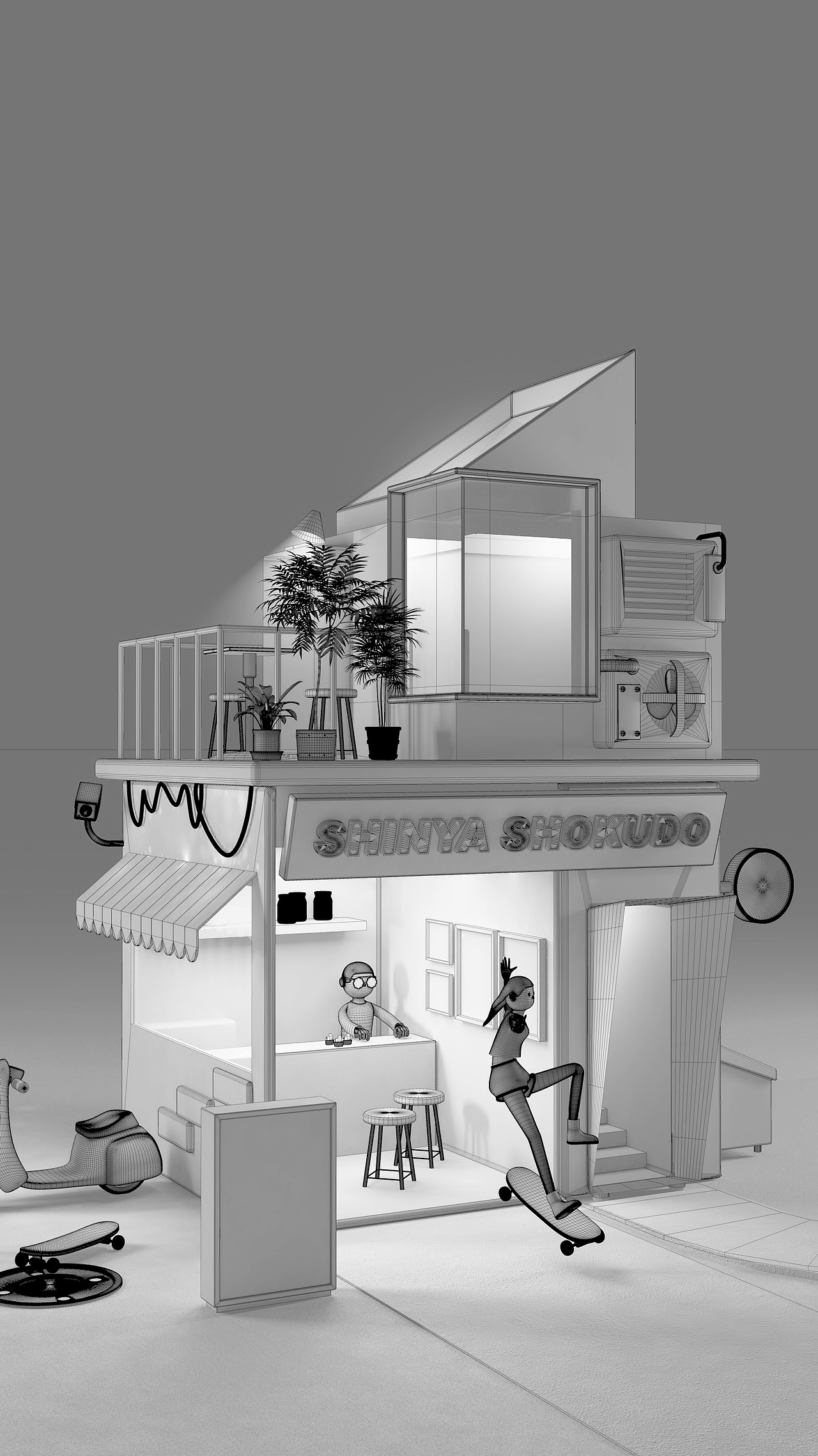 《他们说我的深夜食堂像夜总会》（图ZMzA4NjU4MDEy） - 其他三维 - 站酷设计师minibatman原创素材 - 站酷ZCOOL