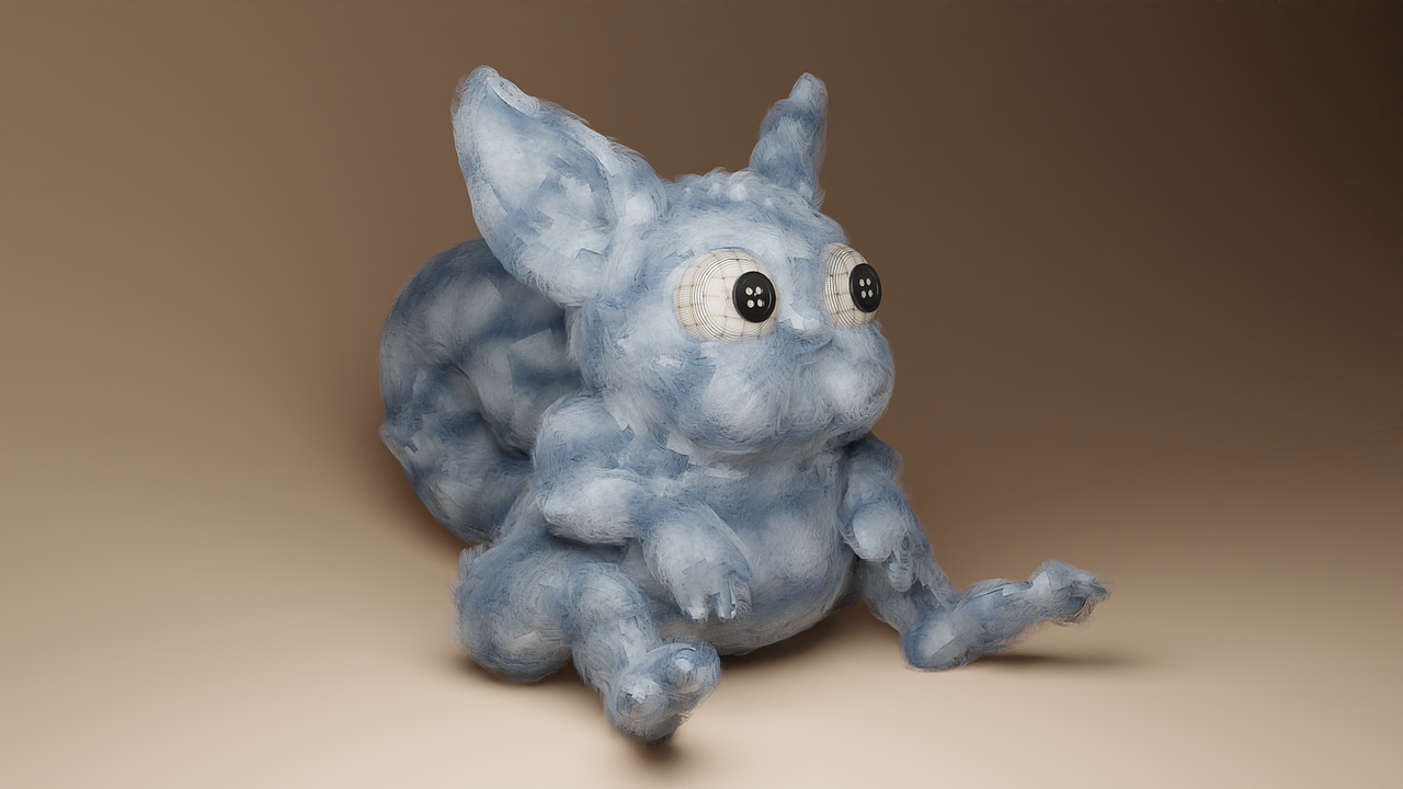 龙猫毛绒玩具设计