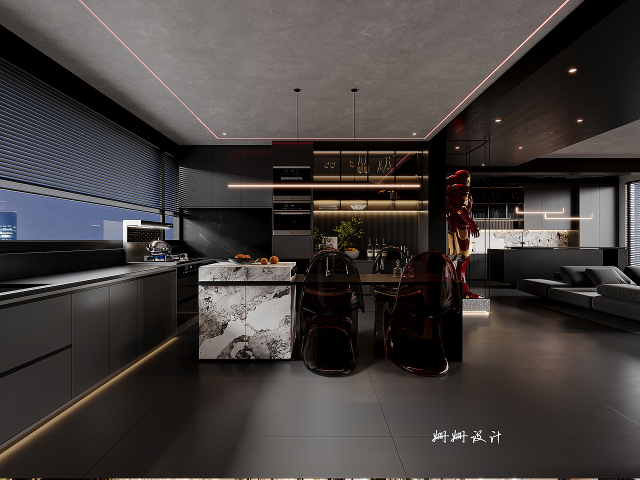 霸总“黑曼巴”风---高级黑（图ZMzM2MzUyMjI4） - 家装设计 - 站酷设计师姗姗18955113171原创素材 - 站酷ZCOOL