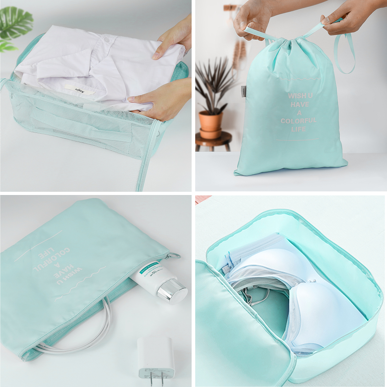 亚马逊套图I 收纳包包绿色