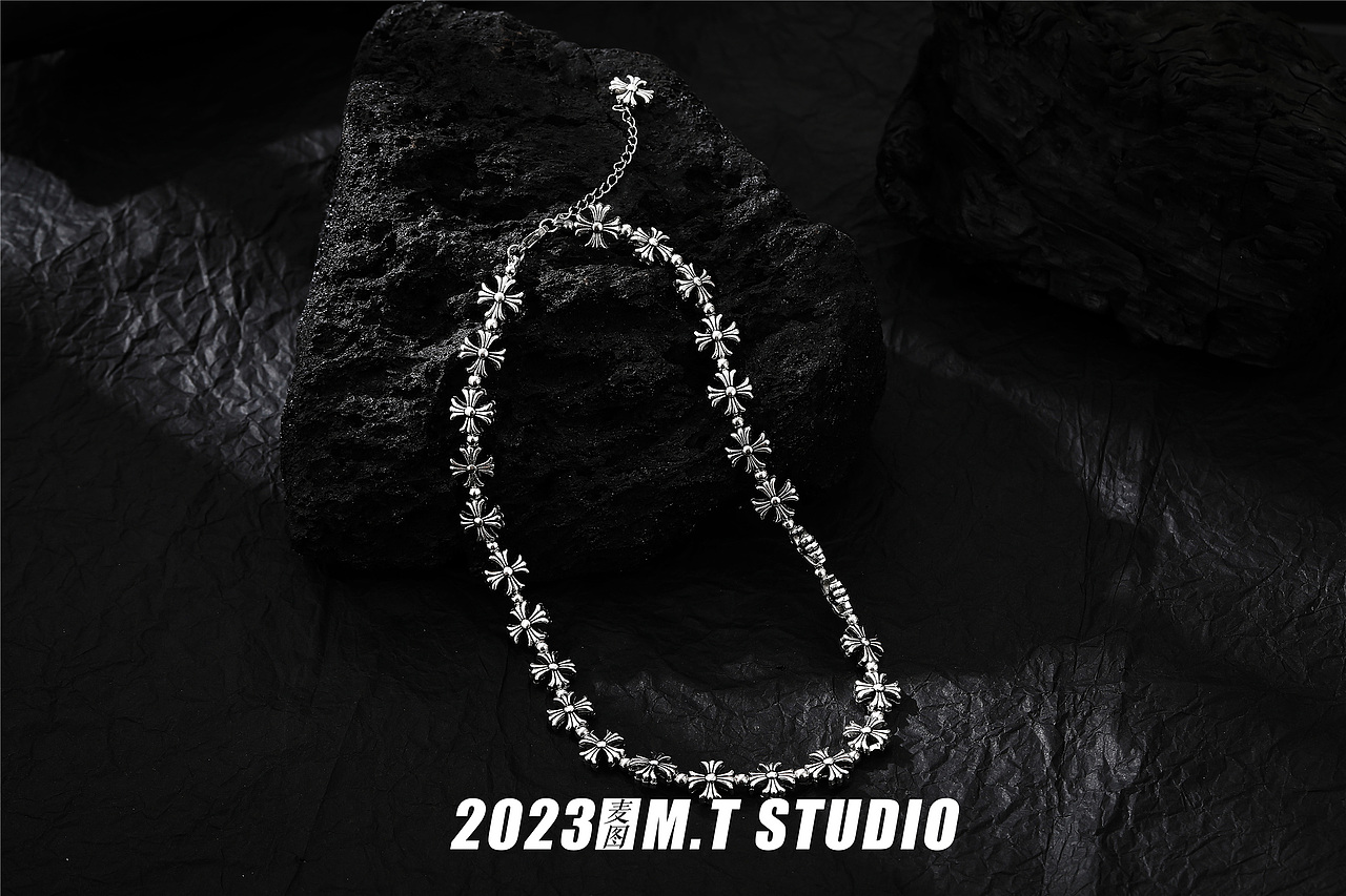 戒指项链暗黑效果男士饰品