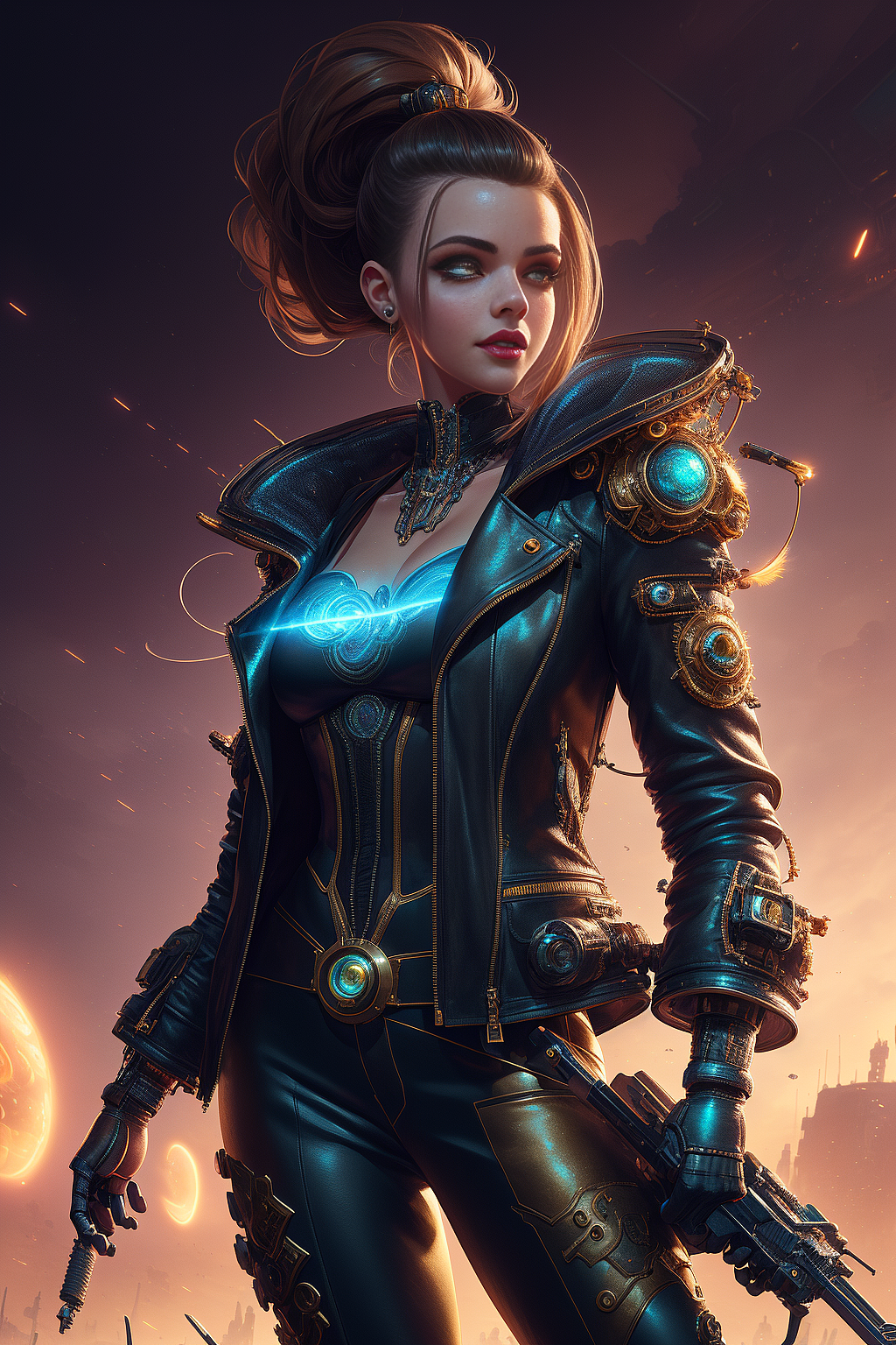 AIGC_朋克风角色02（图ZMzM5NDkyMzA4） - 艺术插画 - 站酷设计师寻找八大原创素材 - 站酷ZCOOL