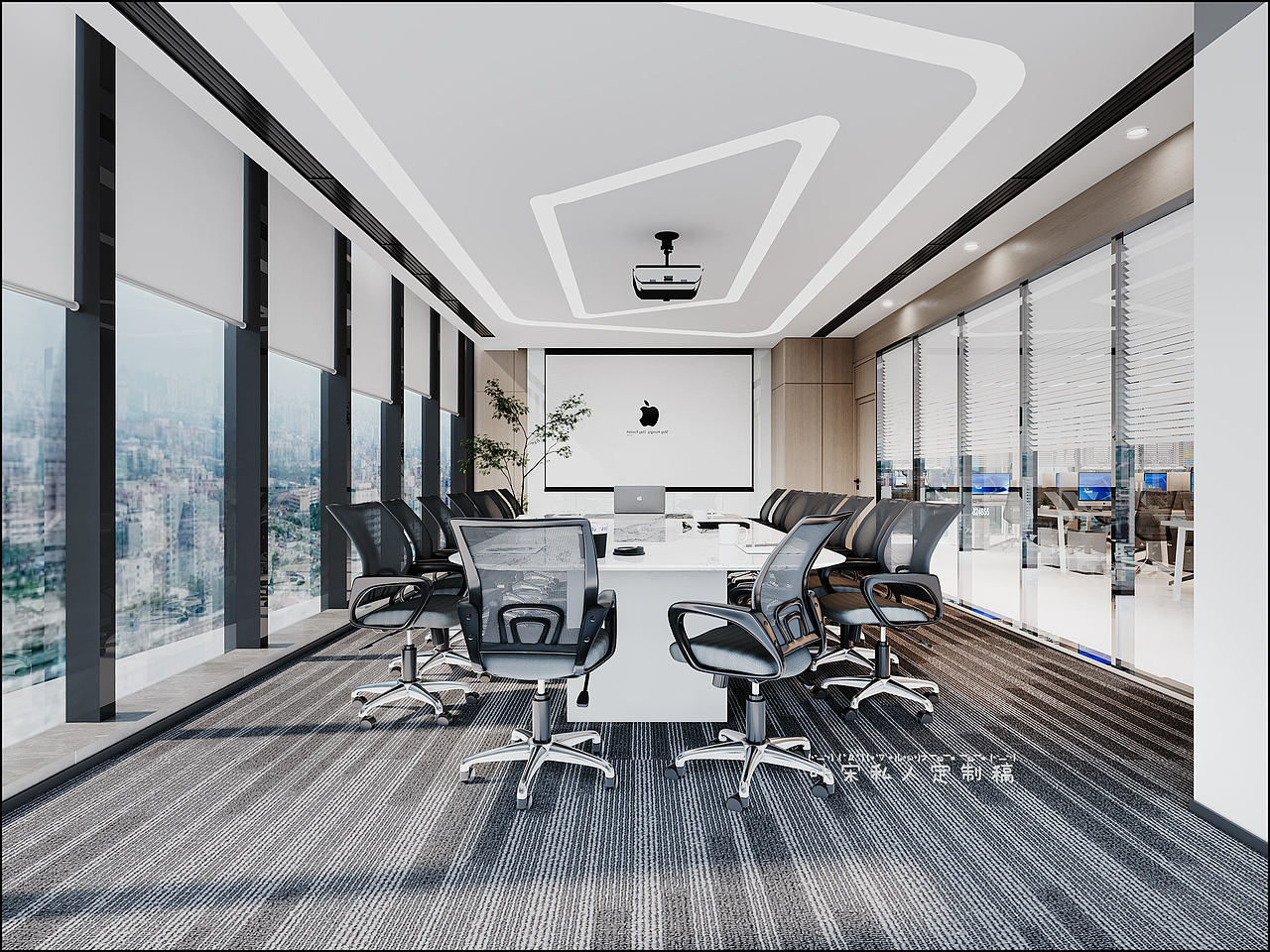 中建三局信息研究院丨办公室设计案例