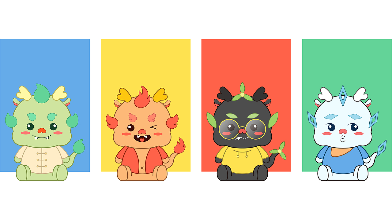 四海龙王IP形象设计