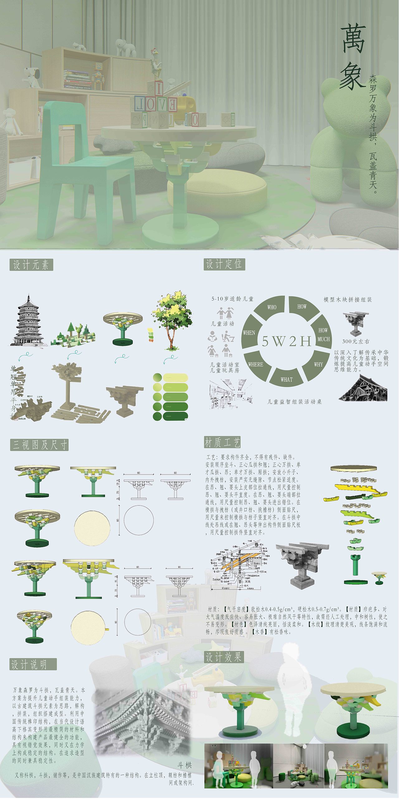 儿童智慧创意学习桌趣味益智手动拼装家居家具产品设计（图ZMzIwNzk2MzIw） - 生活用品 - 站酷设计师认真工作开心学习原创素材 - 站酷ZCOOL