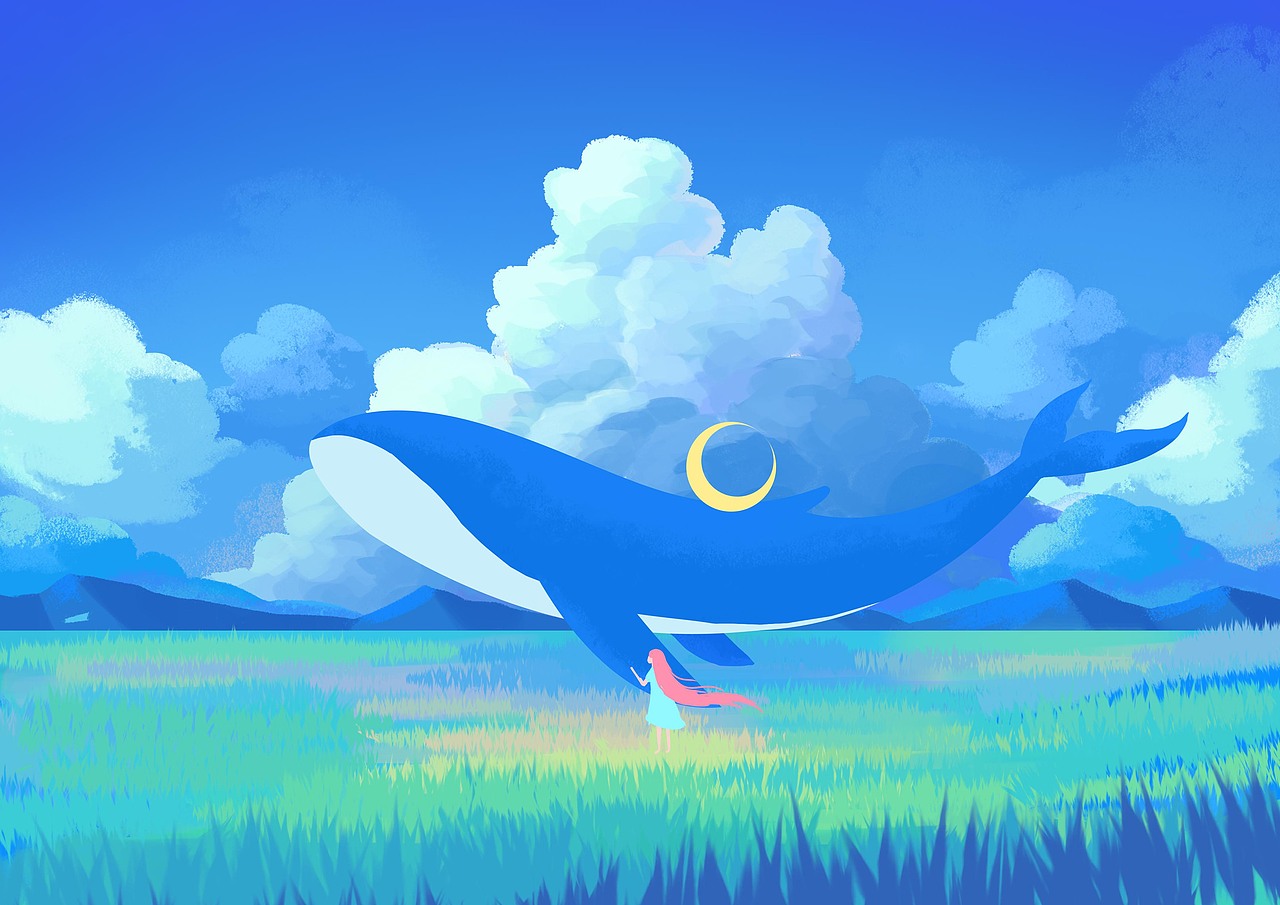 鲸缘|鲸翼（图ZMjk4NzM4MzUy） - 商业插画 - 站酷设计师首席懒神原创素材 - 站酷ZCOOL