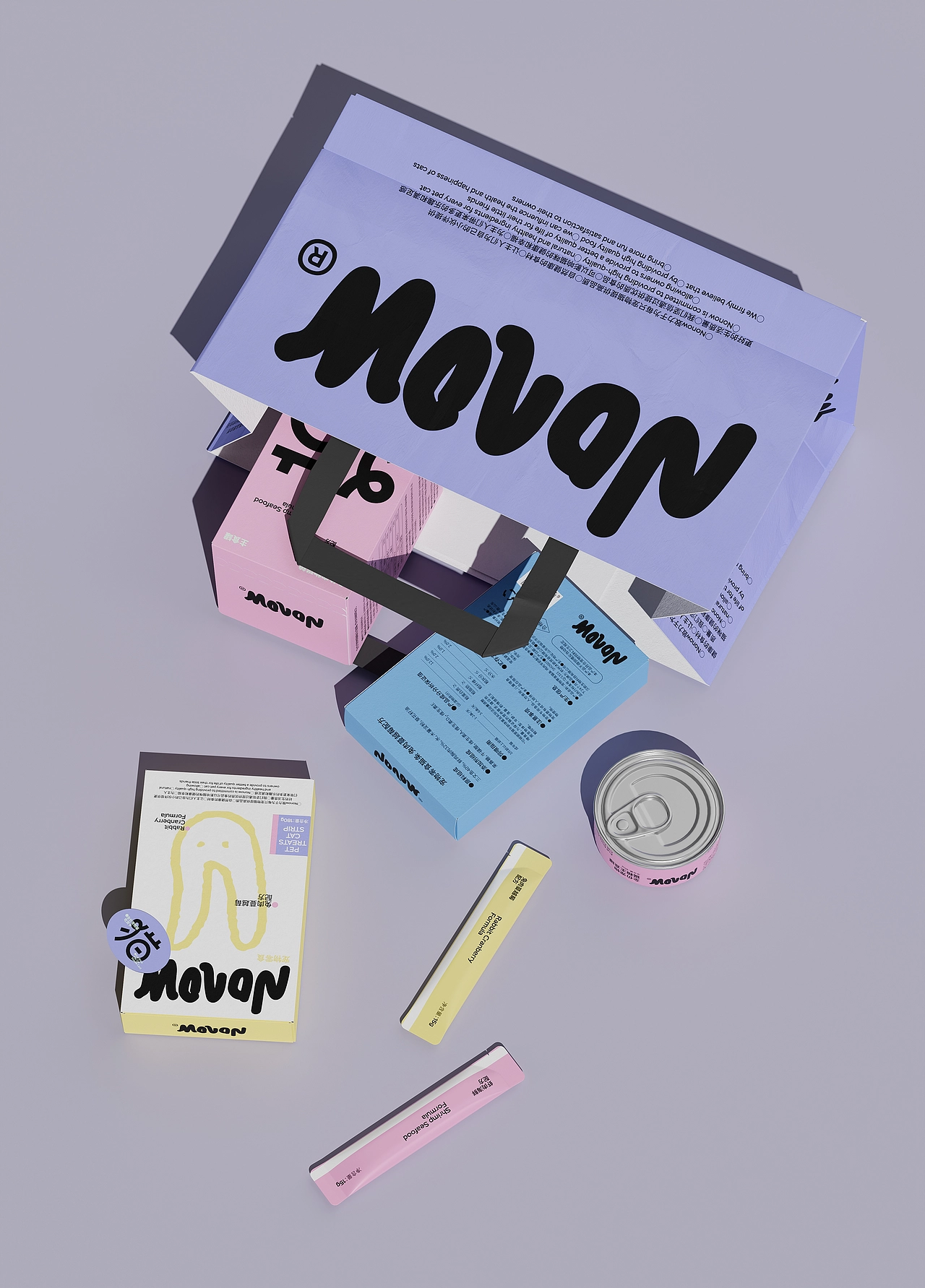 Nonow 宠物猫粮品牌设计 | 狗粮 宠物用品品牌包装设计