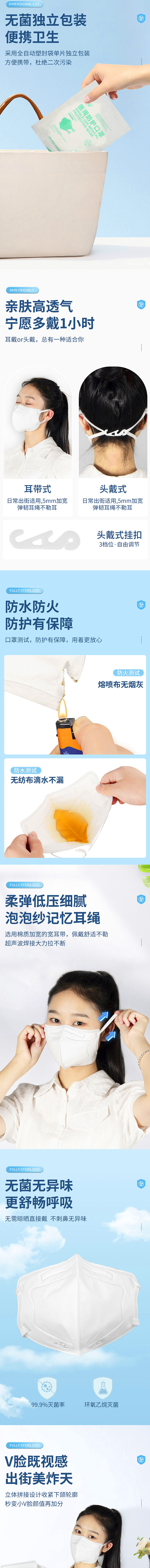 口罩 详情页设计（图ZMzEyMzc4NDY0） - 电商 - 站酷设计师麦咔影视原创素材 - 站酷ZCOOL