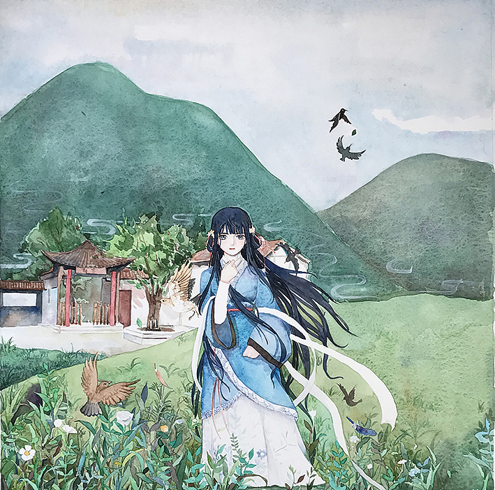 以前的水彩作品{走马故事集}