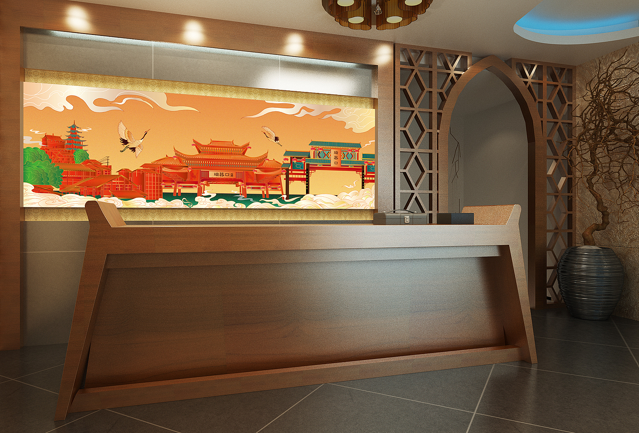 磁器口插畫（圖ZMzM1NTA4MjI0） - 商業(yè)插畫 - 站酷設(shè)計師凌凌淩原創(chuàng)素材 - 站酷ZCOOL