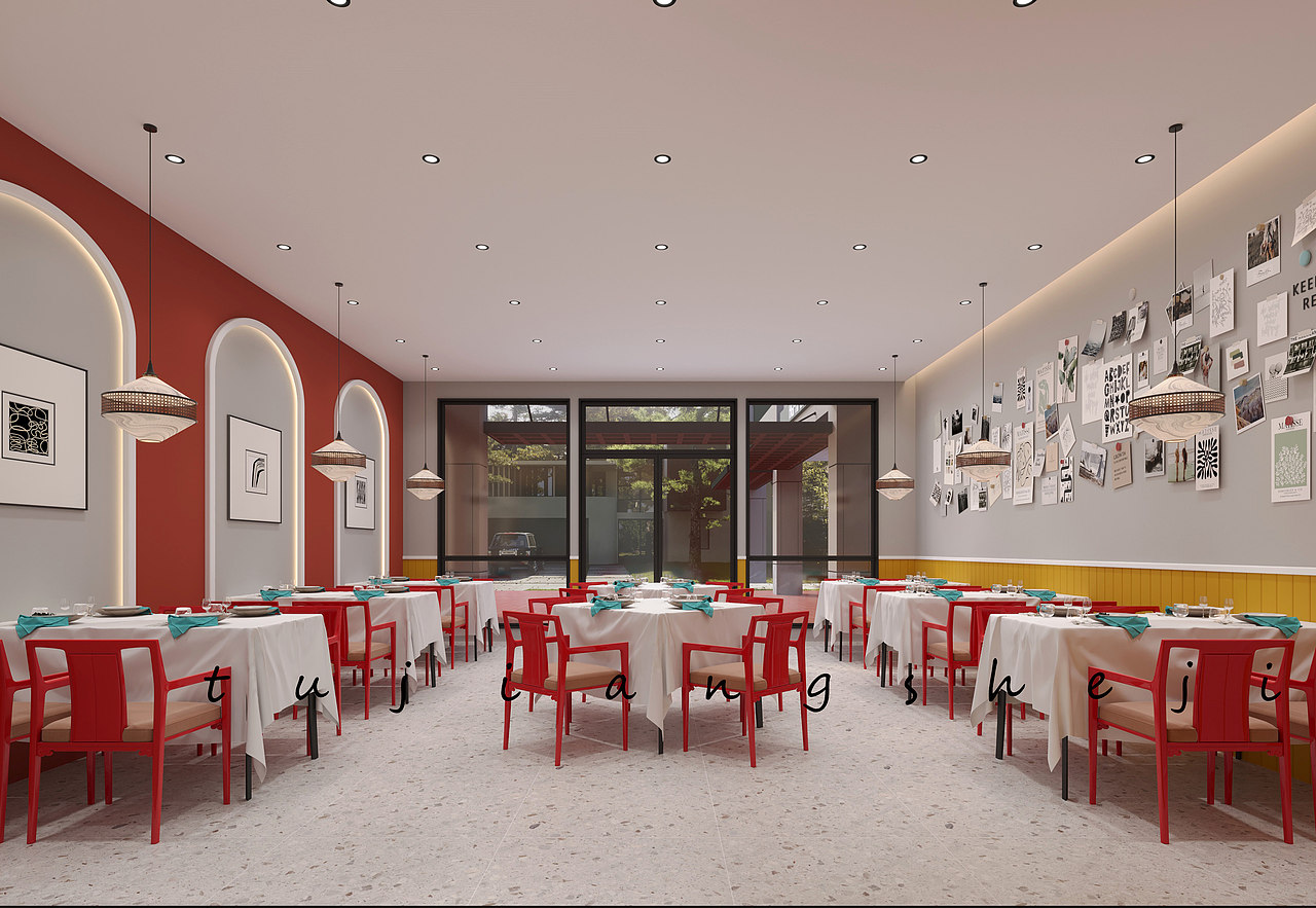 意式餐厅这么设计，有点创意！（图ZMzYyOTg5ODM2） - 酒店餐饮设计 - 站酷设计师依依设计1原创素材 - 站酷ZCOOL