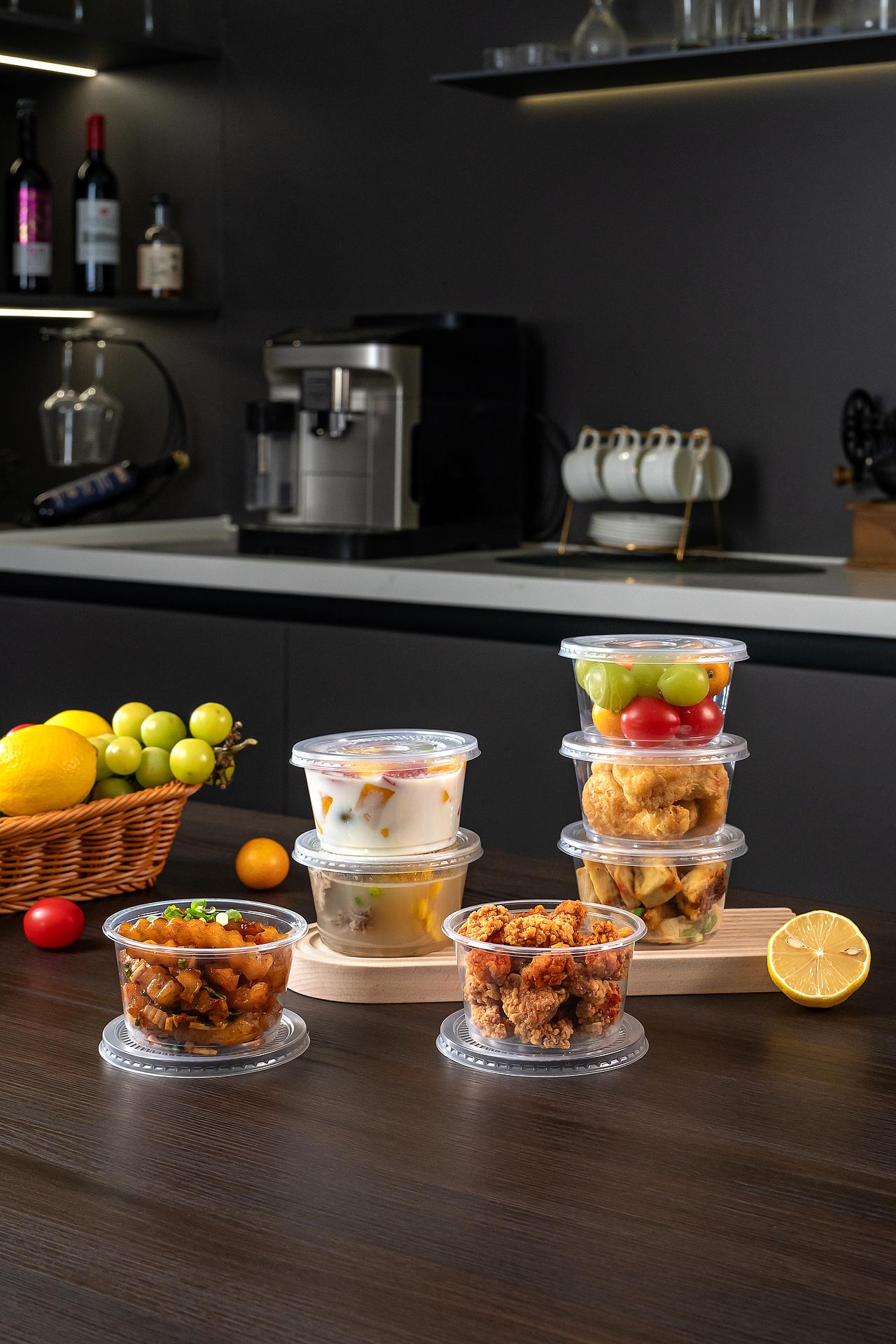 产品摄影丨一次性吸塑圆形餐盒系列