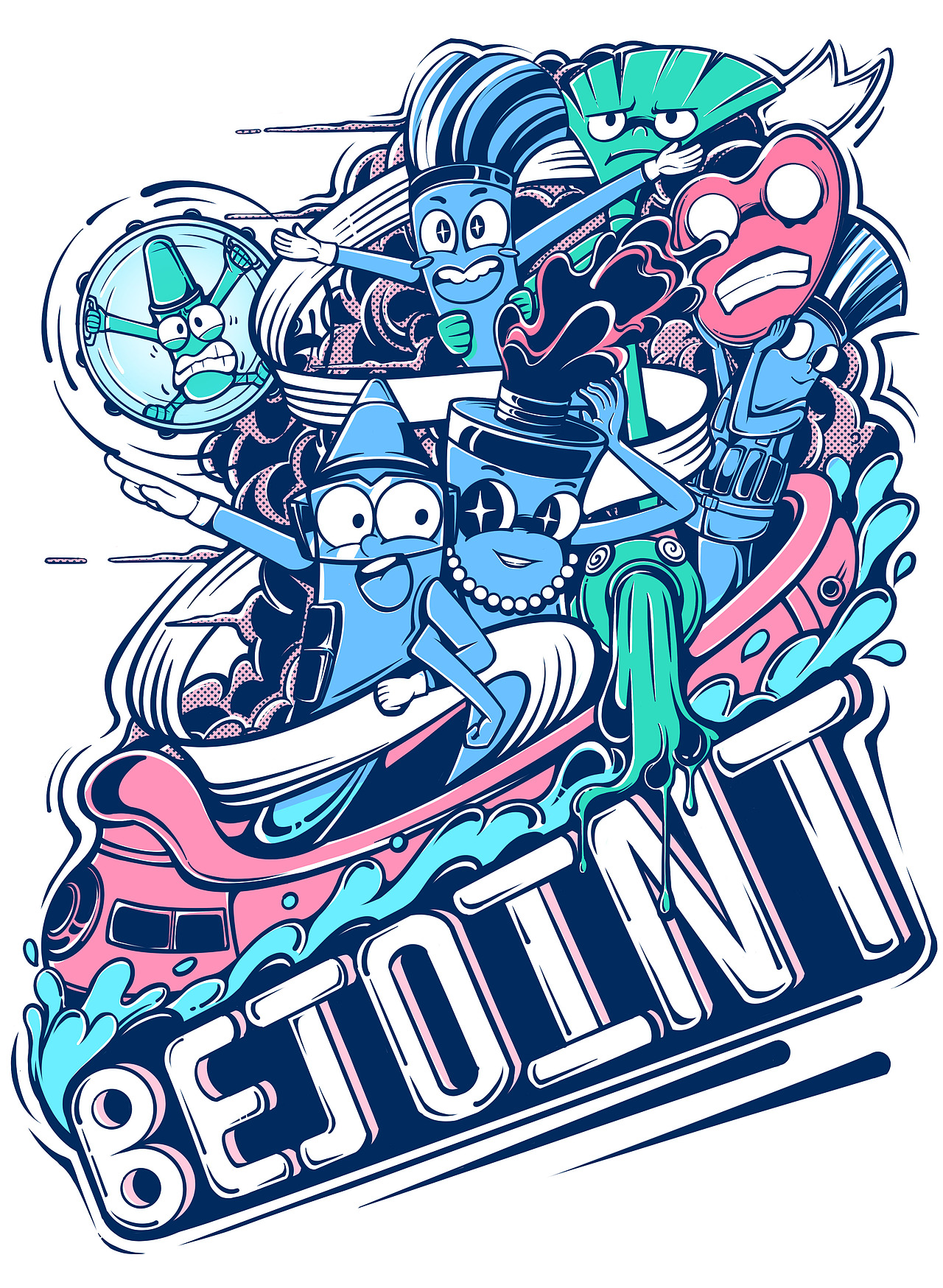 bejoint三重曲（图ZMzA3MTEwNTc2） - 商业插画 - 站酷设计师杨里里原创素材 - 站酷ZCOOL