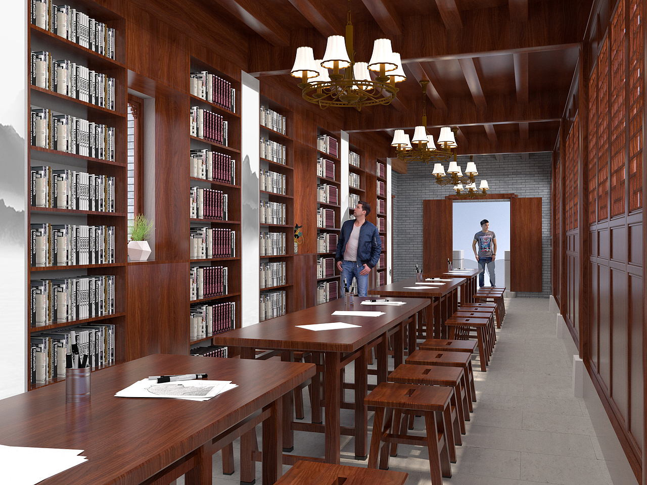 鄉(xiāng)村的一個小書吧（圖ZMzI0NzI5NzQ4） - 場景 - 站酷設(shè)計師自罰三杯養(yǎng)樂多原創(chuàng)素材 - 站酷ZCOOL