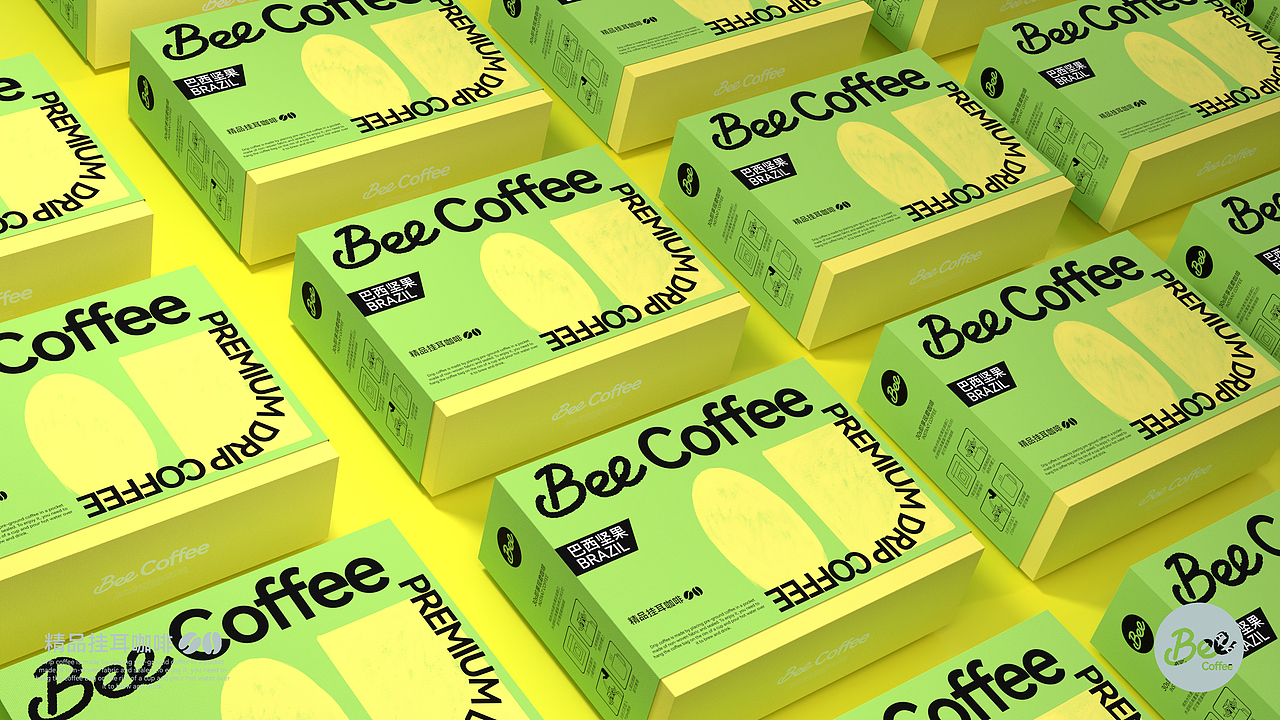 BeeCoffee | 挂耳咖啡包装设计（图ZMzQ0NjA5MjA0） - 包装 - 站酷设计师东北饺子杀手原创素材 - 站酷ZCOOL