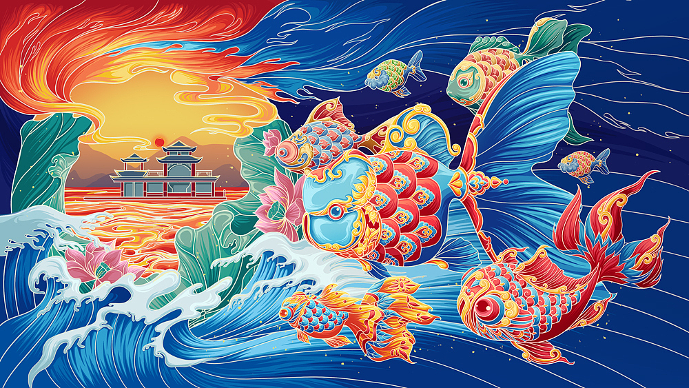 茶派的美好世界丨躍籠門（图ZMzQxMjI5NzQ0） - 艺术插画 - 站酷设计师加米JMN原创素材 - 站酷ZCOOL